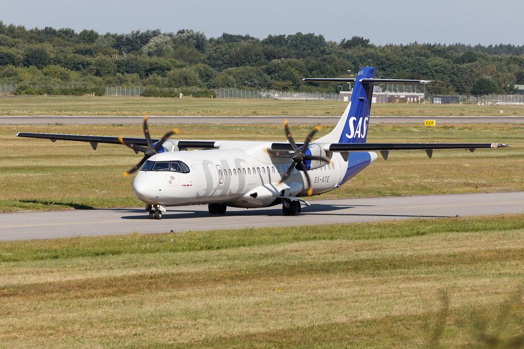 Hamburg Airport: SAS (SK / SAS) | Operator: Xfly |  ATR 72-600 AT76 | ES-ATE | MSN 1120