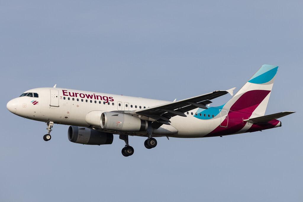 Hamburg Airport: Eurowings (EW / EWG) |  Airbus A319-132 A319 | D-AGWU | MSN 5457