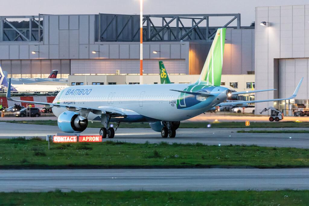 Hamburg Finkenwerder: Bamboo Airways (QH / BAV) |  Airbus A321-251NX A21N | D-AZAB (VN-A222) | MSN 9539