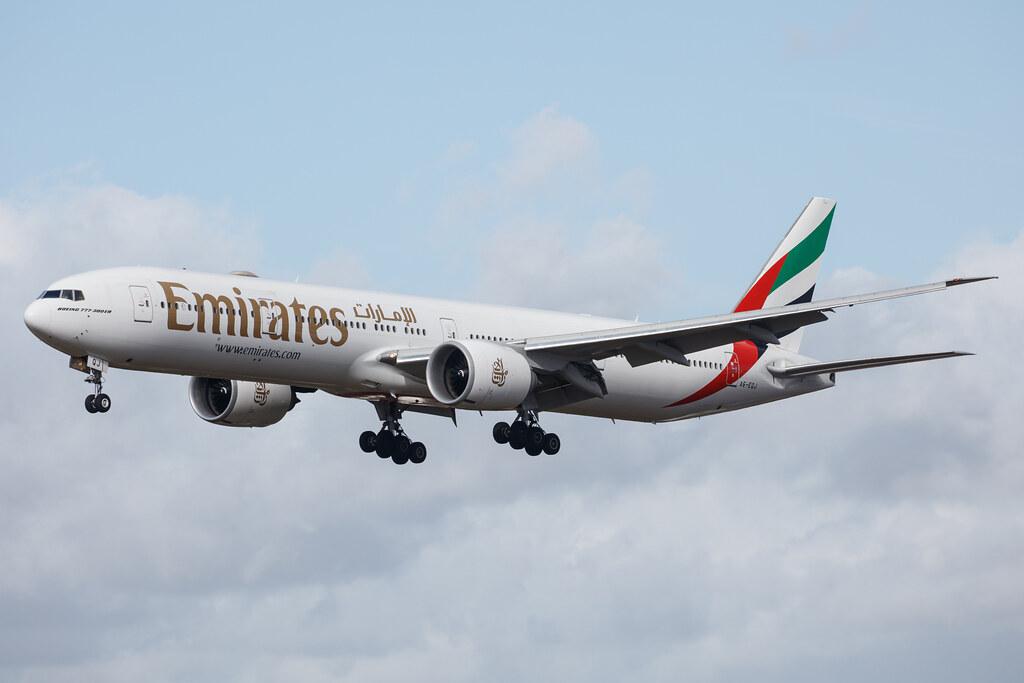 Hamburg Airport: Emirates (EK / UAE) |  Boeing 777-31H(ER) B77W | A6-EQJ | MSN 42355