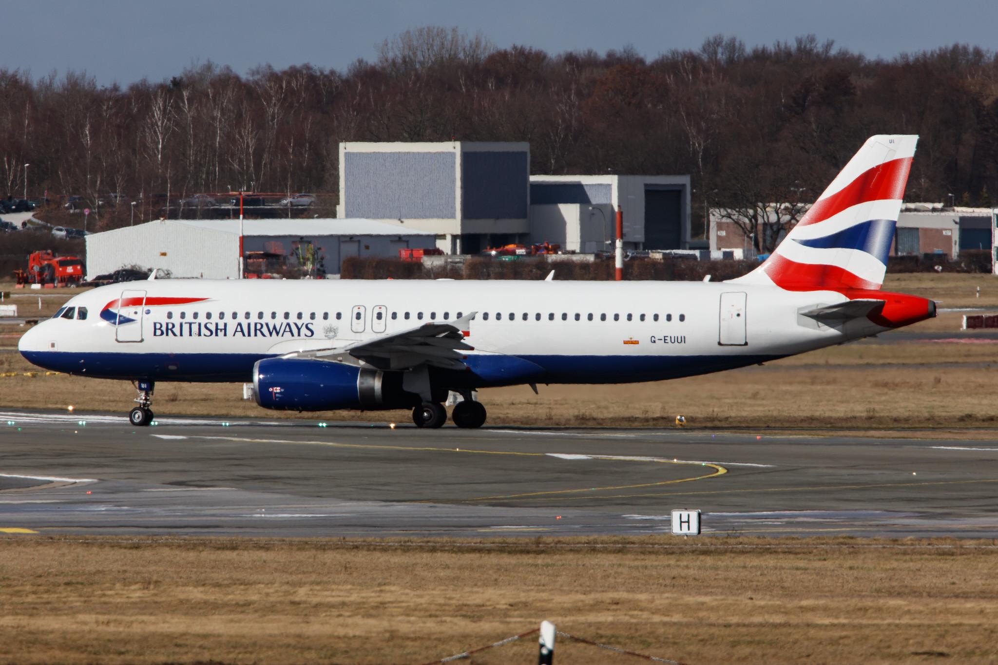 Hamburg Airport: British Airways (BA / BAW) |  Airbus A320-232 A320 | G-EUUI | MSN 1871