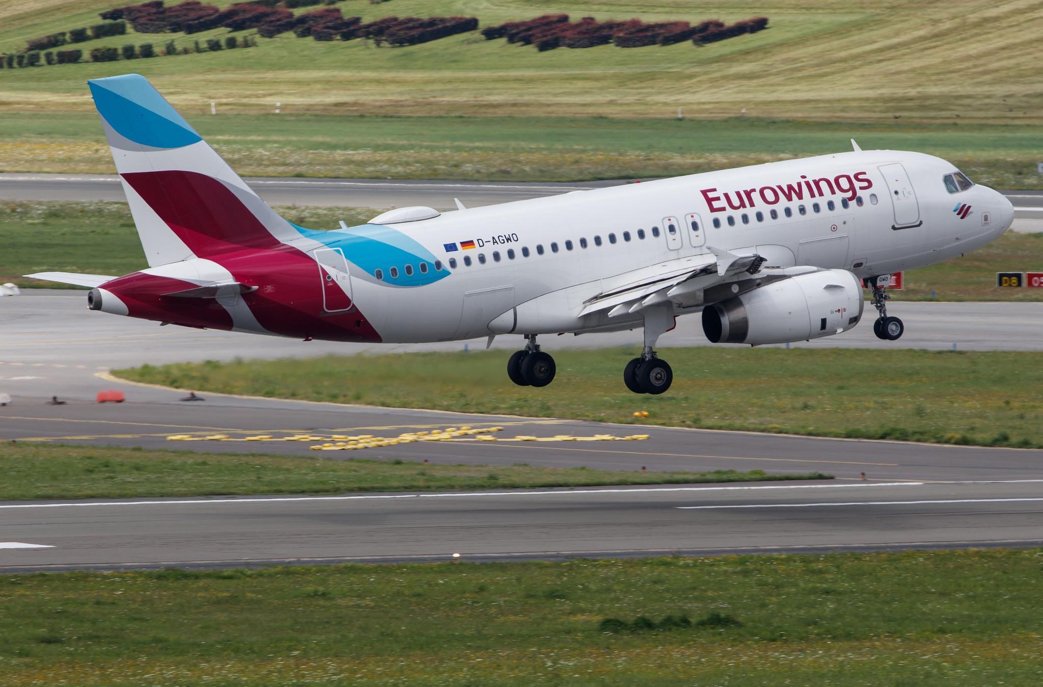 Hamburg Airport: Eurowings (EW / EWG) |  Airbus A319-132 A319 | D-AGWO | MSN 4166