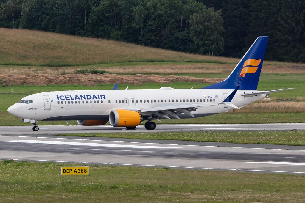 Hamburg Airport: Icelandair (FI / ICE) |  Boeing 737 MAX 8 B38M | TF-ICU | MSN 44355