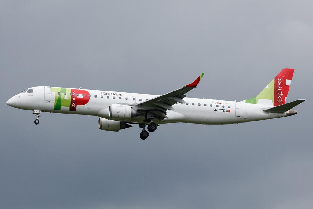 Hamburg Airport: TAP Express (TP / TAP) | Operator: Portugália Airlines |  Embraer E195AR E195 | CS-TTZ | MSN 19000628