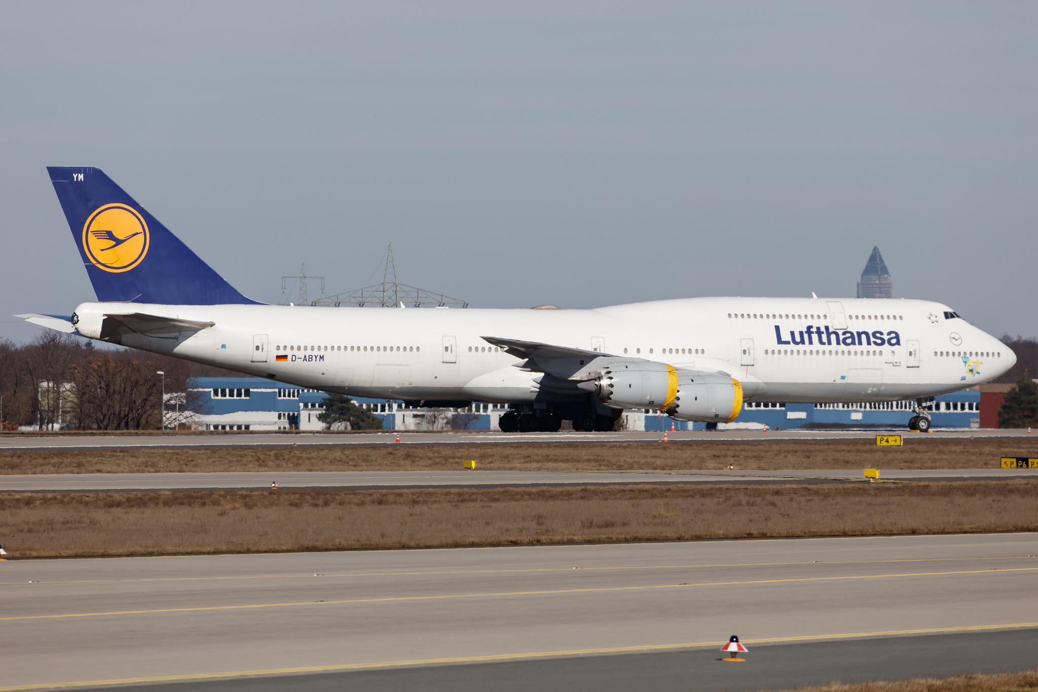Frankfurt Airport: Lufthansa (LH / DLH) |  Boeing 747-830 B748 | D-ABYM | MSN 37837