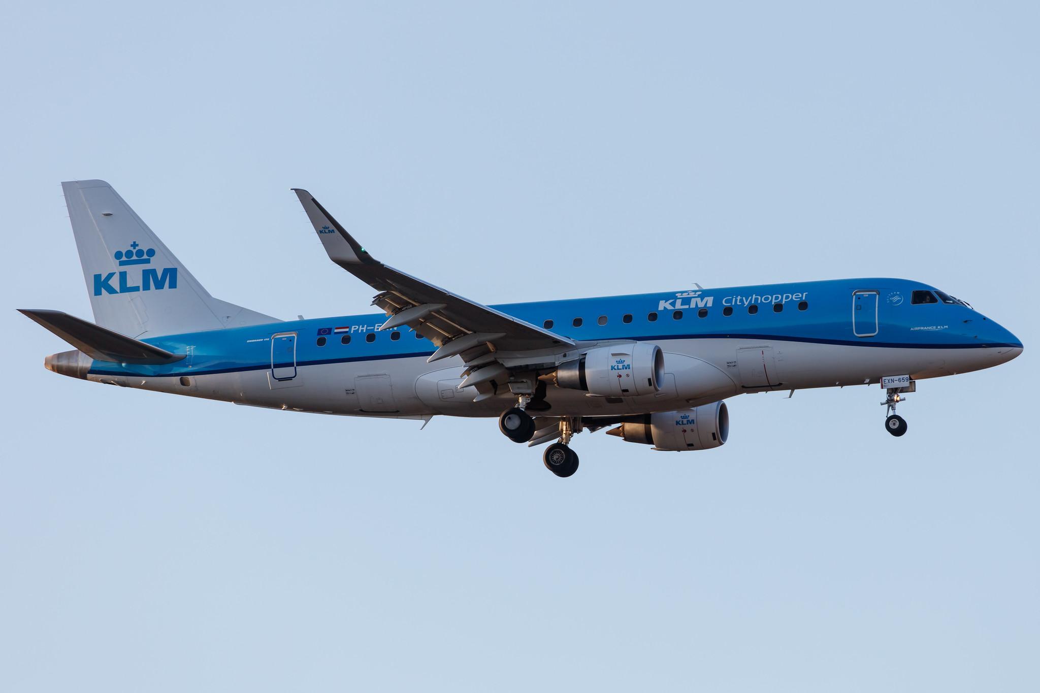 Frankfurt Airport: KLM (KL / KLM) | Operator: KLM Cityhopper |  Embraer E175STD E75L | PH-EXN | MSN 17000659
