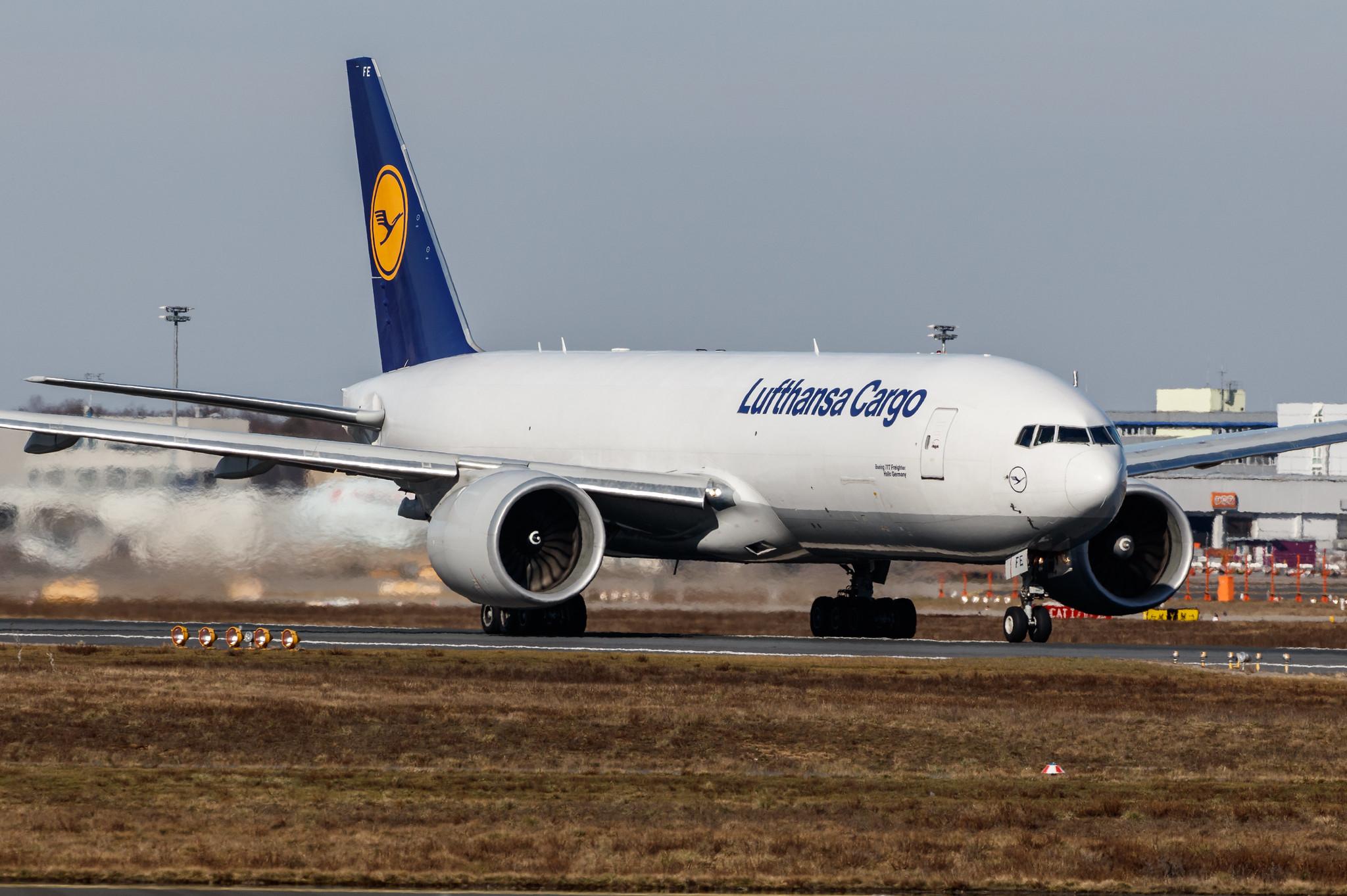 Frankfurt Airport: Lufthansa Cargo (/ GEC) |  Boeing 777-FBT B77L | D-ALFE | MSN 41678
