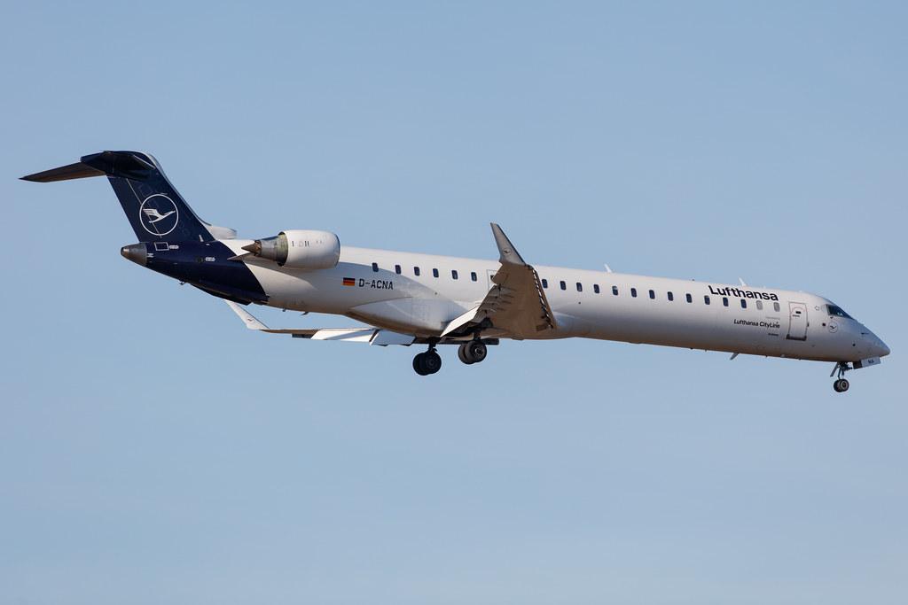 Frankfurt Airport: Lufthansa (LH / DLH) | Operator: Lufthansa CityLine |  Mitsubishi CRJ-900LR CRJ9 | D-ACNA | MSN 15229