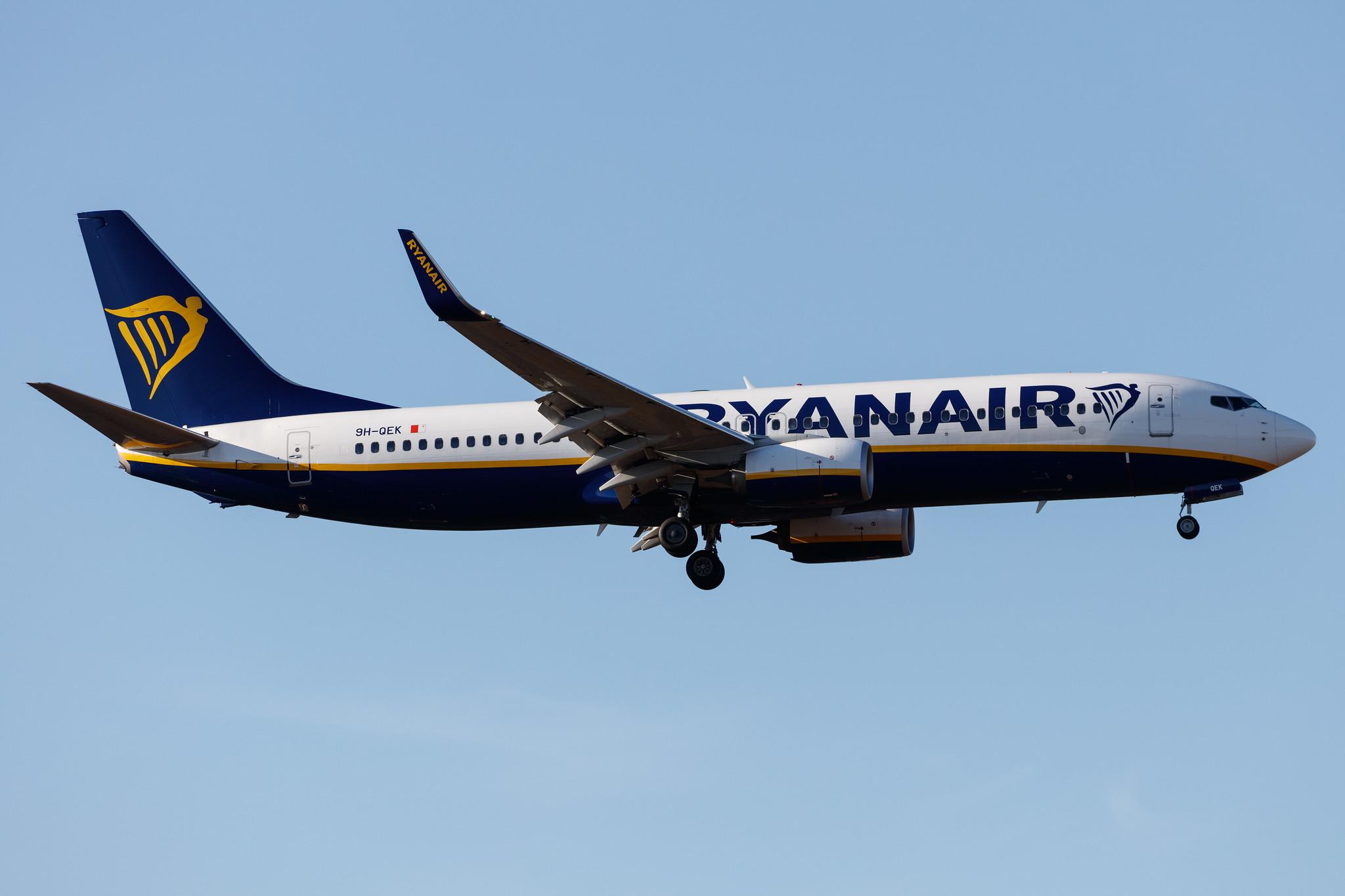 Frankfurt Airport: Ryanair (FR / RYR) | Operator: Malta Air |  Boeing 737-8AS B738 | 9H-QEK | MSN 44830