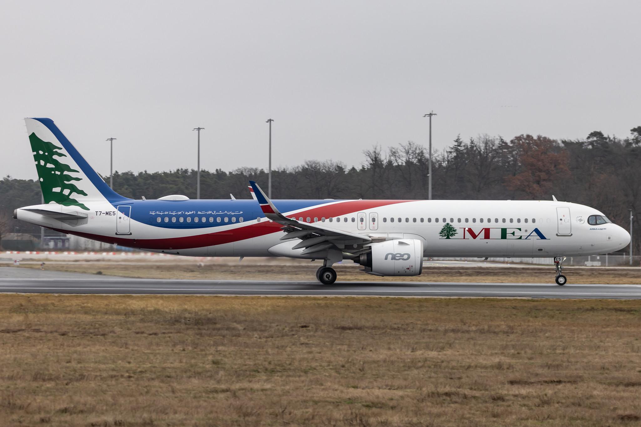 Frankfurt Airport: MEA (ME / MEA) |  Airbus A321-271NX A21N | T7-ME5 | MSN 10147