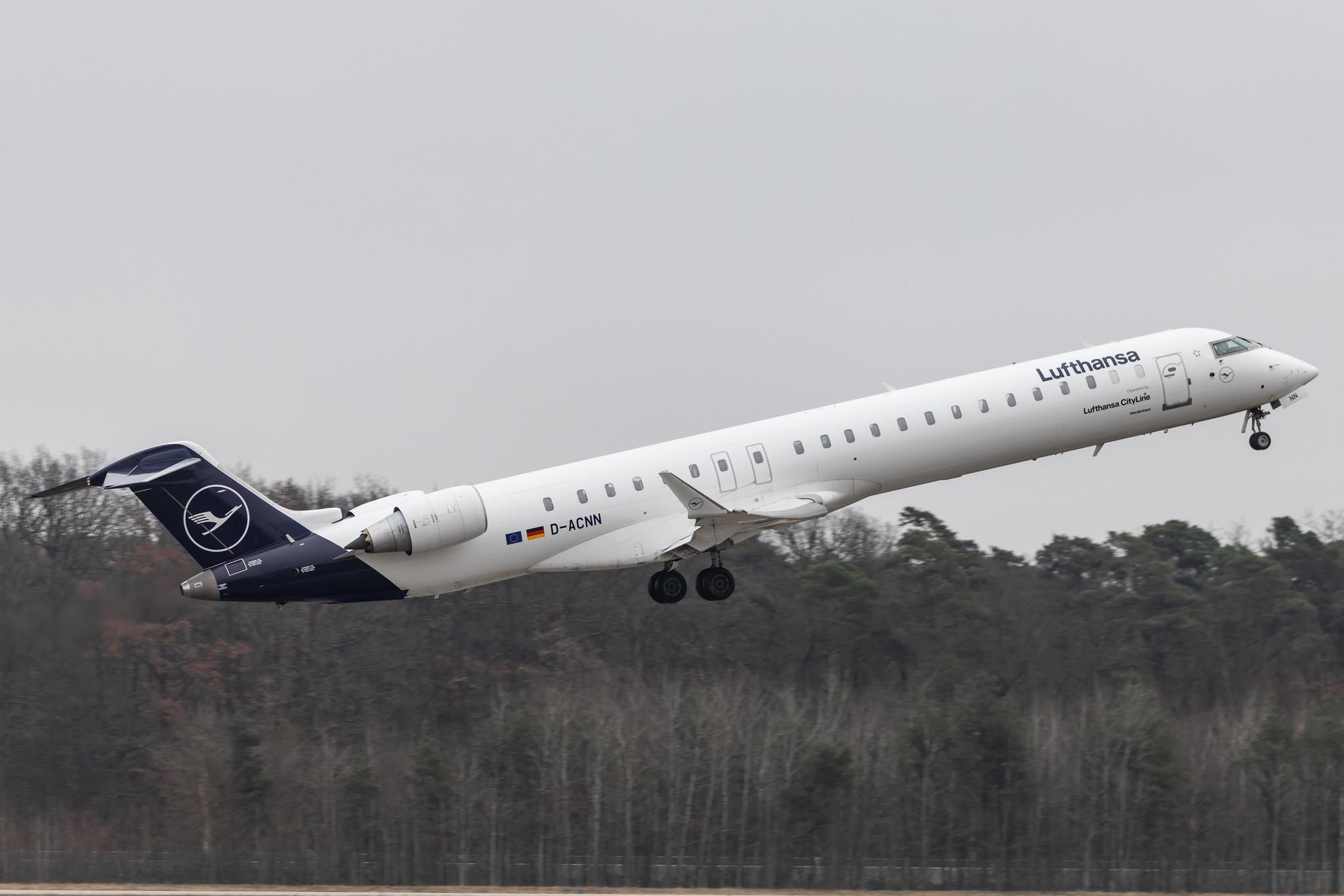 Frankfurt Airport: Lufthansa (LH / DLH) | Operator: Lufthansa CityLine |  Mitsubishi CRJ-900LR CRJ9 | D-ACNN | MSN 15254