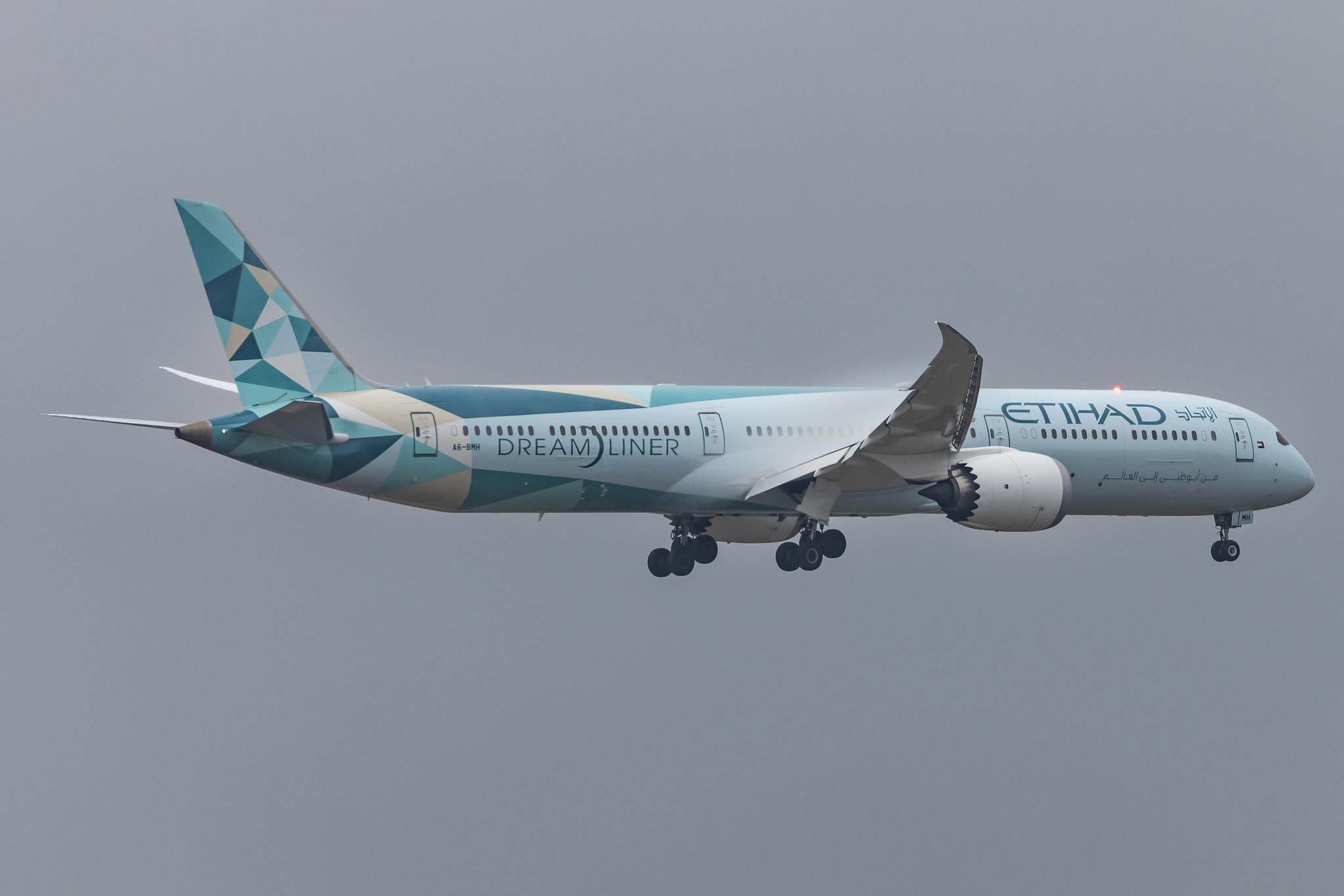 Frankfurt Airport: Etihad (EY / ETD) |  Livery: Greenliner Livery | Operator: Etihad Airways |  Boeing 787-10 Dreamliner B78X | A6-BMH | MSN 60765