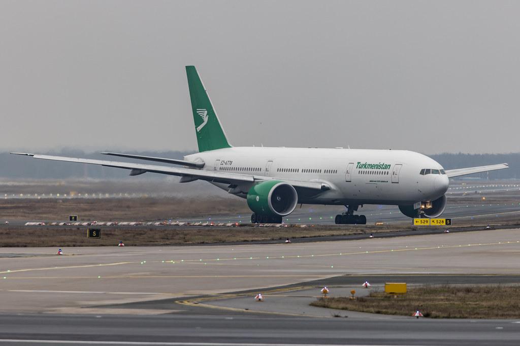 Frankfurt Airport: Turkmenistan Airlines (T5 / TUA) |  Boeing 777-22K(LR) B77L | EZ-A778 | MSN 42296