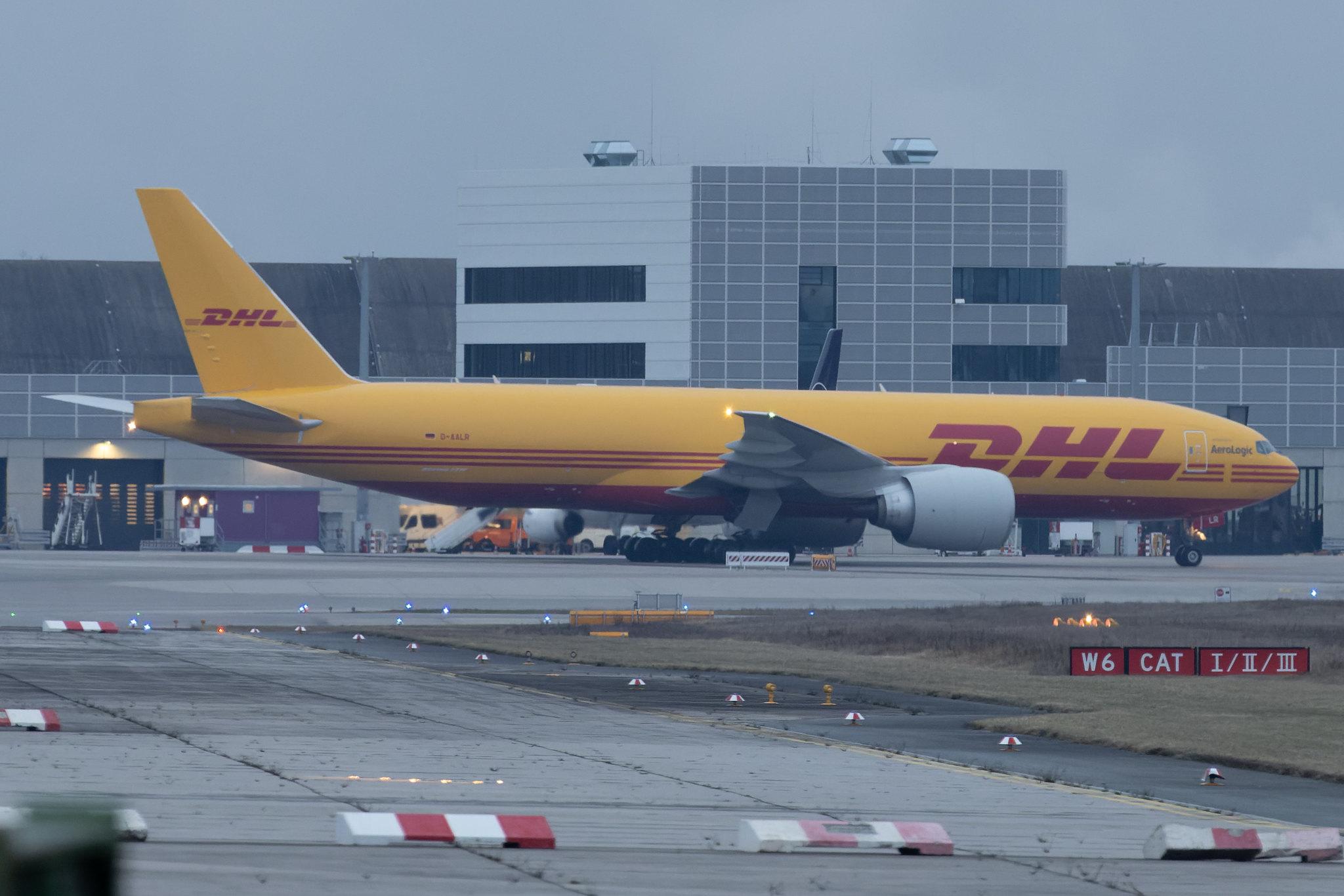 Frankfurt Airport: DHL (D0 / DHK) | Operator: AeroLogic |  Boeing 777-F B77L | D-AALR | MSN 66814