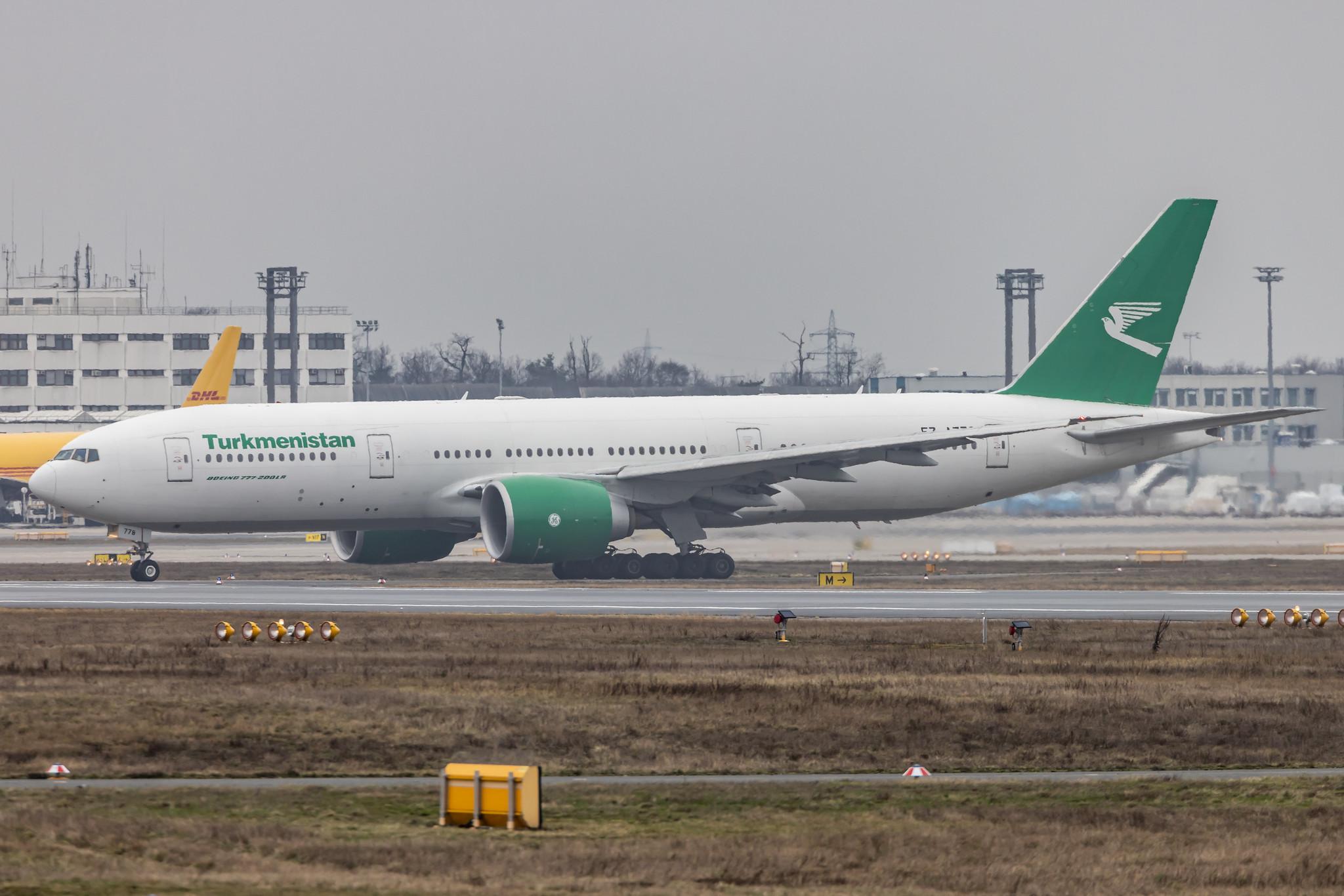 Frankfurt Airport: Turkmenistan Airlines (T5 / TUA) |  Boeing 777-22K(LR) B77L | EZ-A778 | MSN 42296