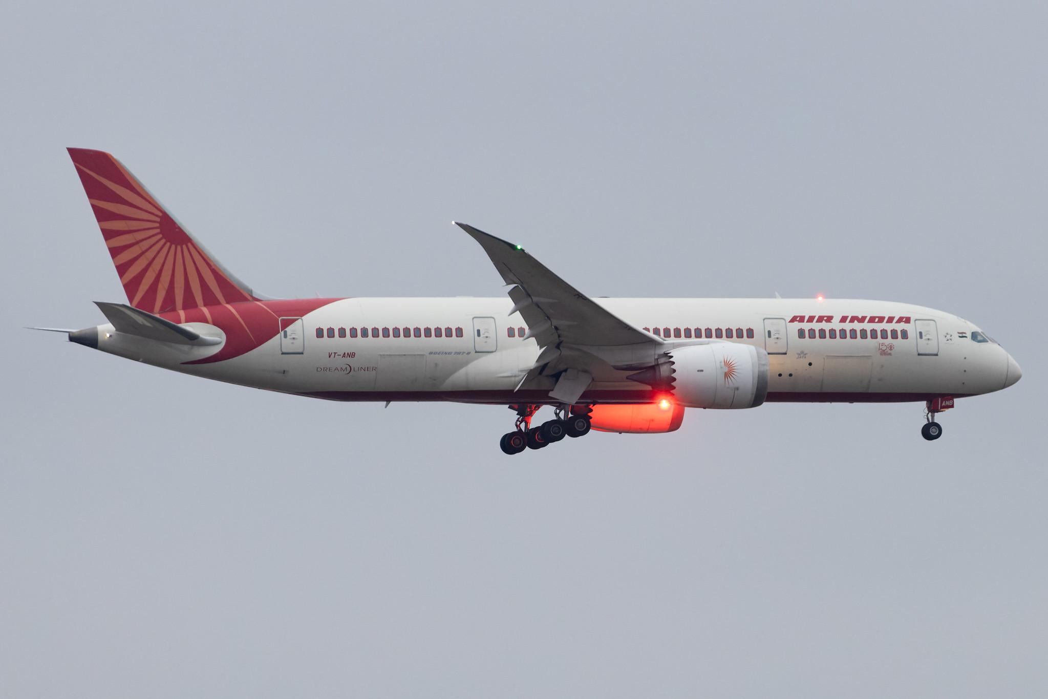 Frankfurt Airport: Air India (AI / AIC) |  Boeing 787-8 Dreamliner B788 | VT-ANB | MSN 36279