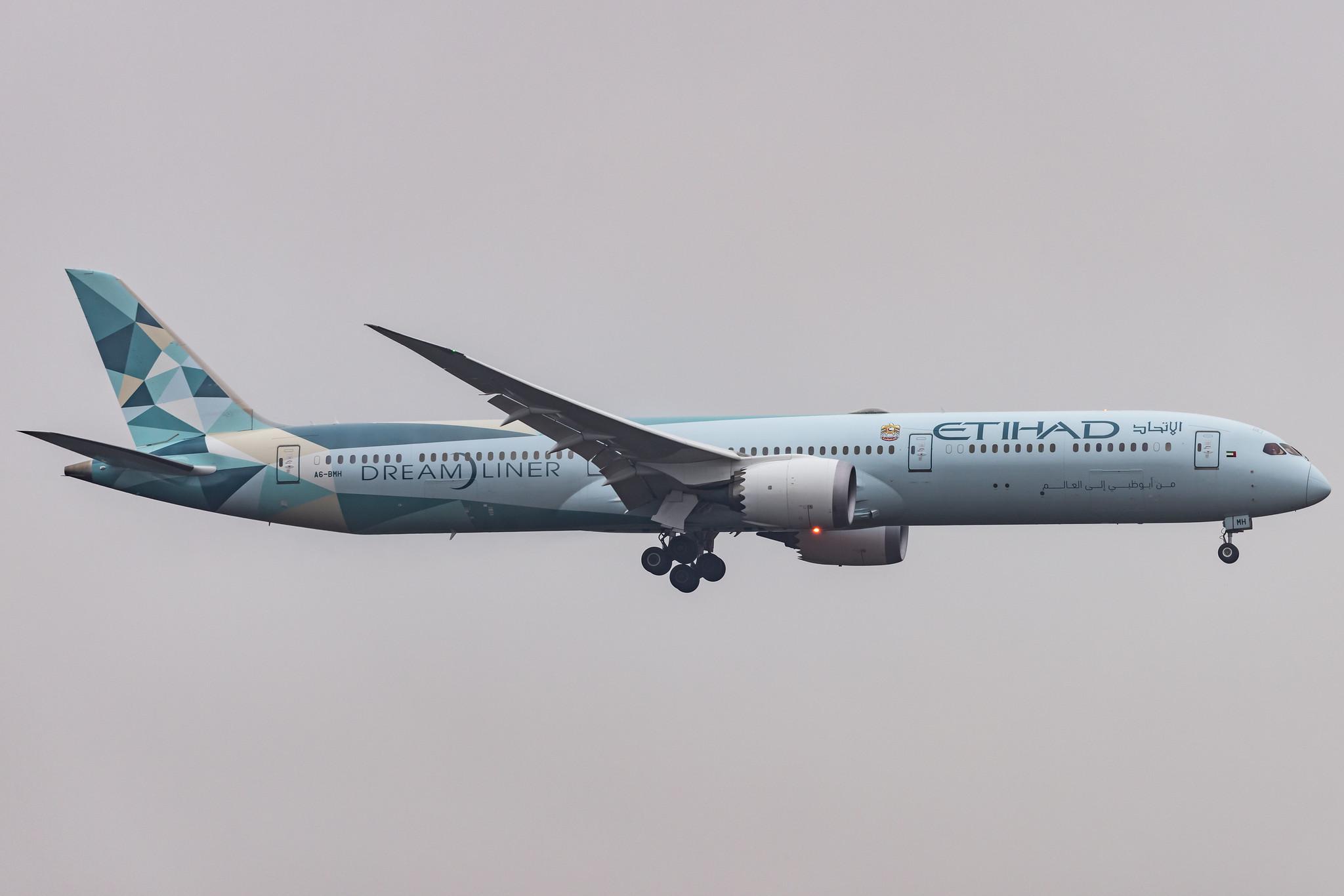 Frankfurt Airport: Etihad (EY / ETD) |  Livery: Greenliner Livery | Operator: Etihad Airways |  Boeing 787-10 Dreamliner B78X | A6-BMH | MSN 60765