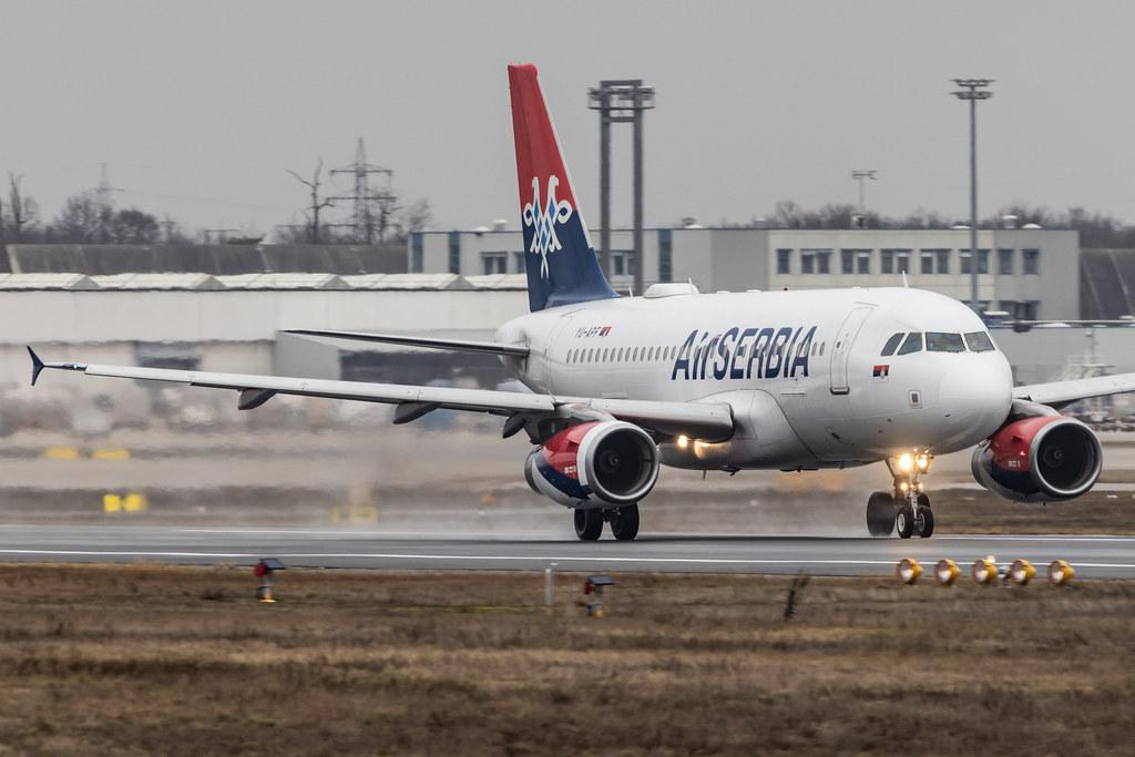 Frankfurt Airport: AirSERBIA (JU / ASL) |  Airbus A319-132 A319 | YU-APF | MSN 3317