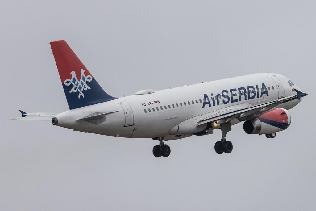 Frankfurt Airport: AirSERBIA (JU / ASL) |  Airbus A319-132 A319 | YU-APF | MSN 3317