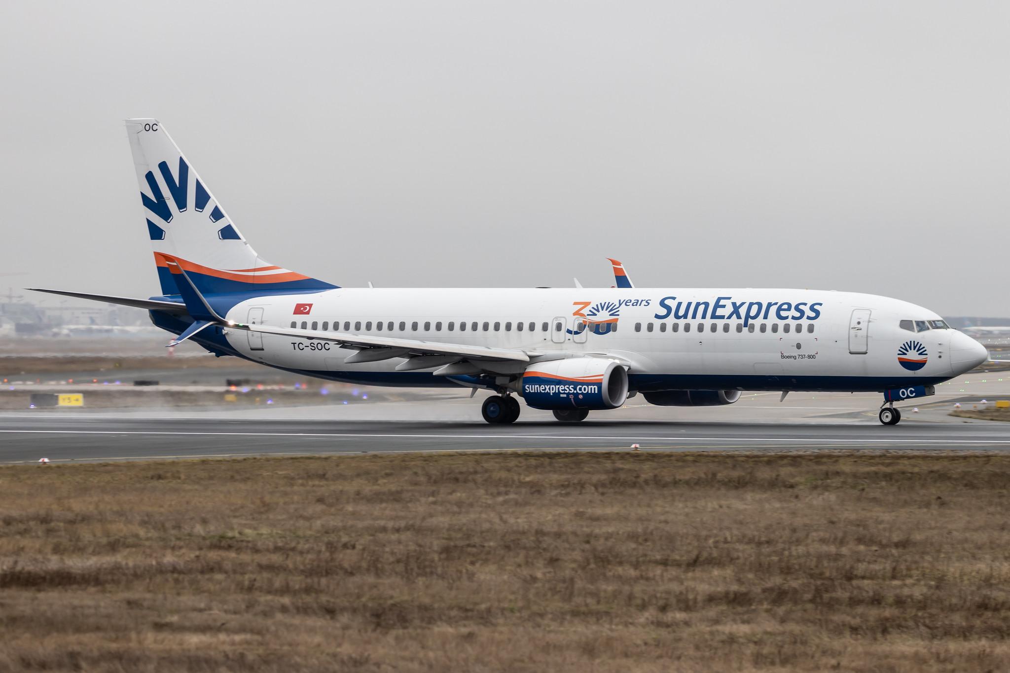 Frankfurt Airport: SunExpress (XQ / SXS) |  Boeing 737-8HC B738 | TC-SOC | MSN 61333