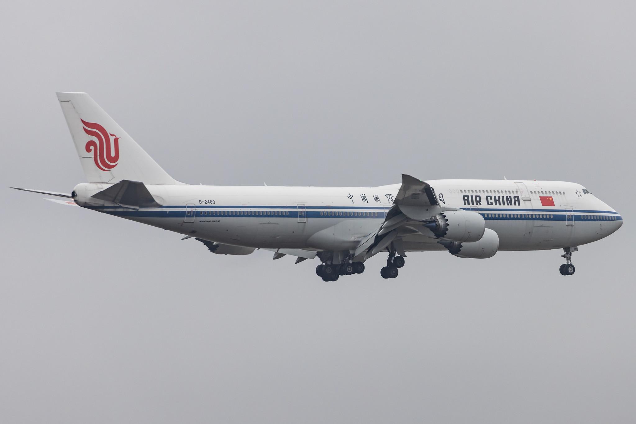 Frankfurt Airport: Air China (CA / CCA) |  Boeing 747-89L B748 | B-2480 | MSN 41194