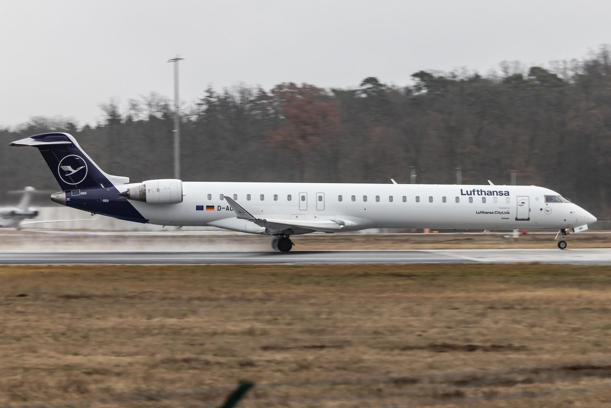 Frankfurt Airport: Lufthansa (LH / DLH) | Operator: Lufthansa CityLine |  Mitsubishi CRJ-900LR CRJ9 | D-ACNR | MSN 15263