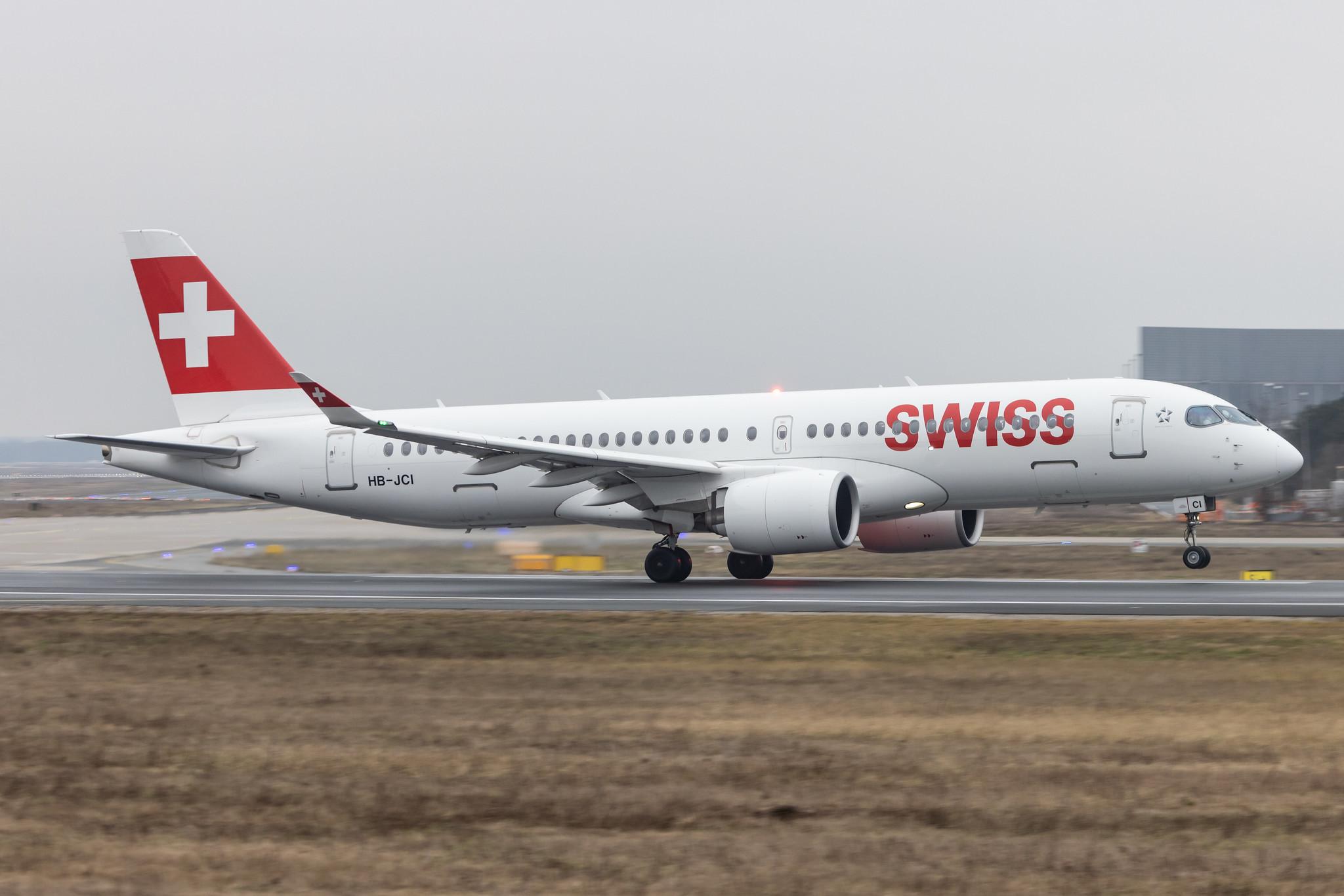 Frankfurt Airport: Swiss (LX / SWR) |  Airbus A220-300 BCS3 | HB-JCI | MSN 55023