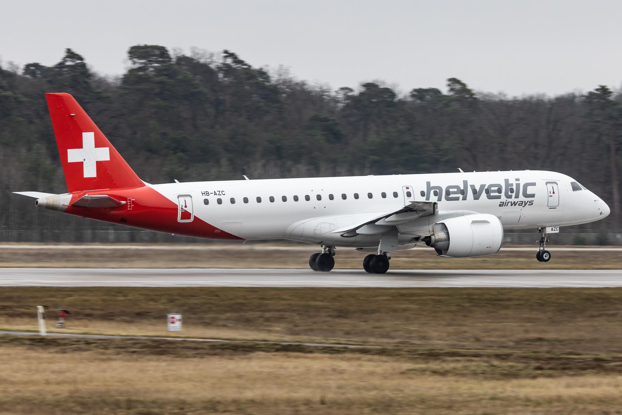 Frankfurt Airport: Helvetic Airways (2L / OAW) |  Embraer E190-E2 E290 | HB-AZC | MSN 19020030