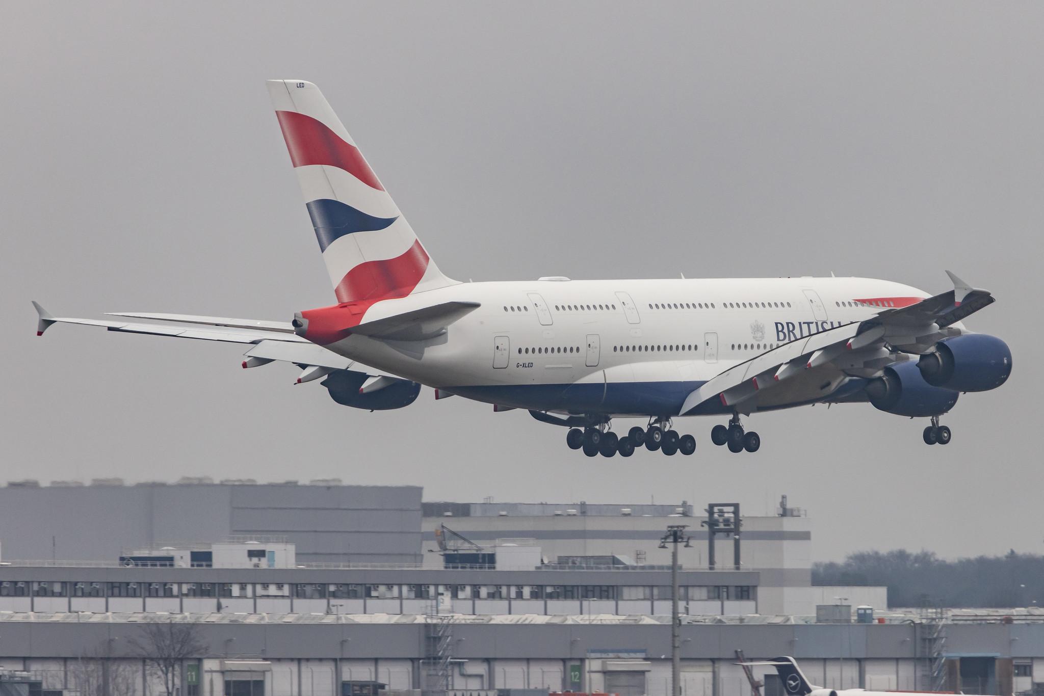 Frankfurt Airport: British Airways (BA / BAW) |  Airbus A380-841 A388 | G-XLED | MSN 144