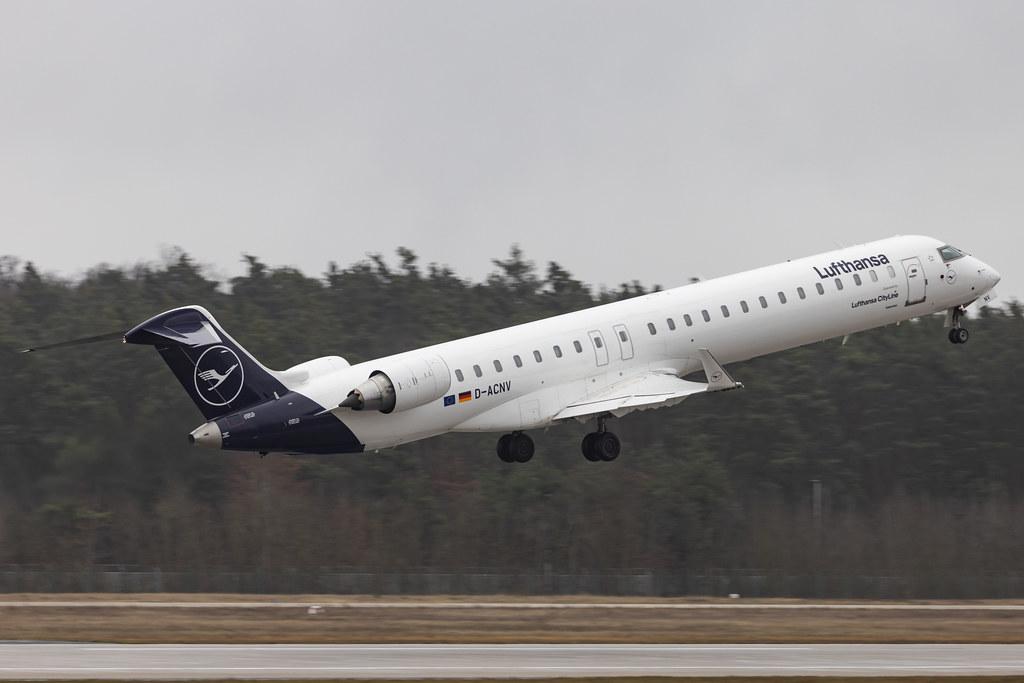 Frankfurt Airport: Lufthansa (LH / DLH) | Operator: Lufthansa CityLine |  Mitsubishi CRJ-900LR CRJ9 | D-ACNV | MSN 15268