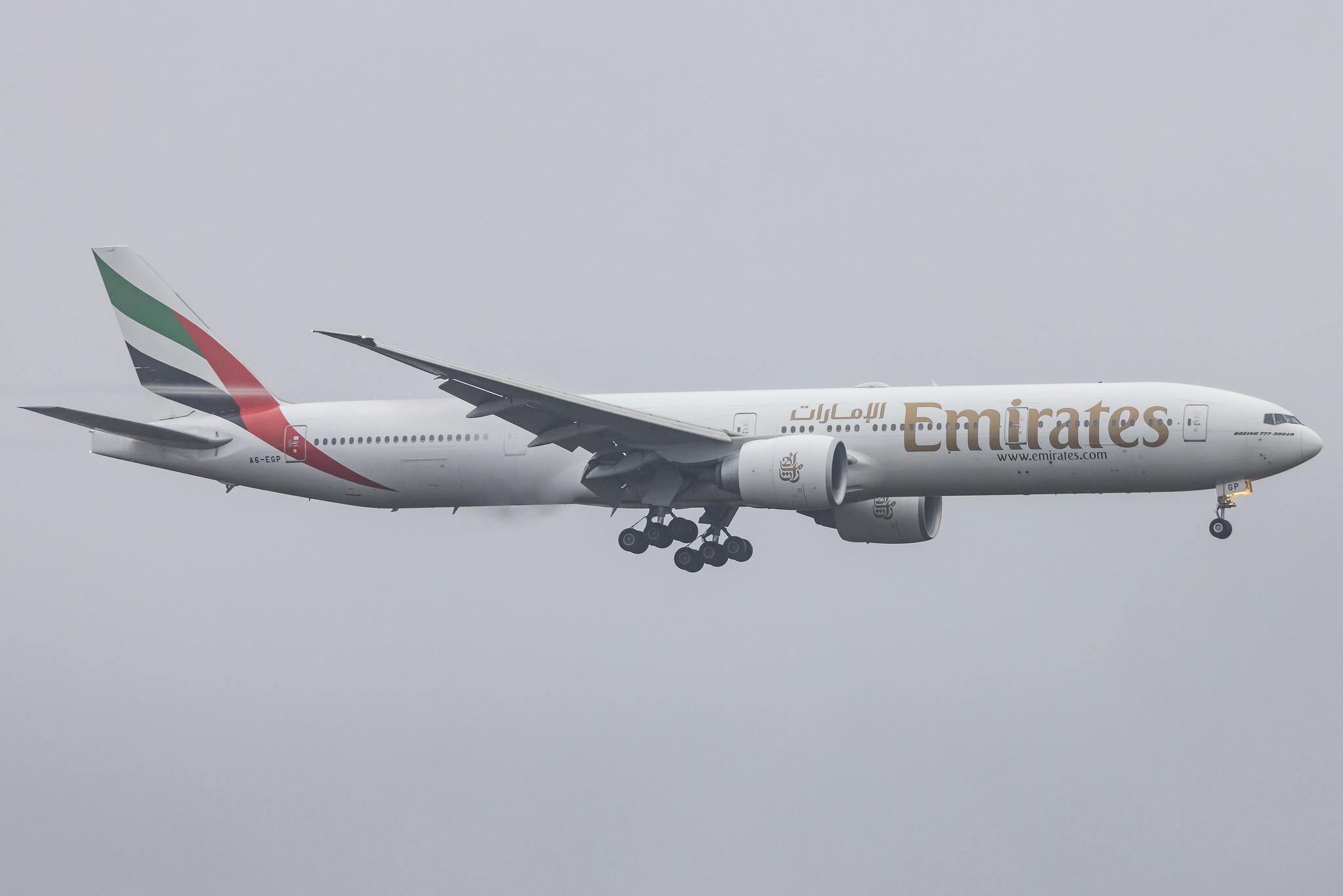 Frankfurt Airport: Emirates (EK / UAE) |  Boeing 777-31H(ER) B77W | A6-EGP | MSN 35599