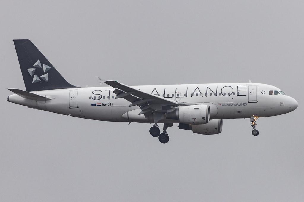 Frankfurt Airport: Croatia Airlines (OU / CTN) |  Livery: Star Alliance Livery |  Airbus A319-112 A319 | 9A-CTI | MSN 1029