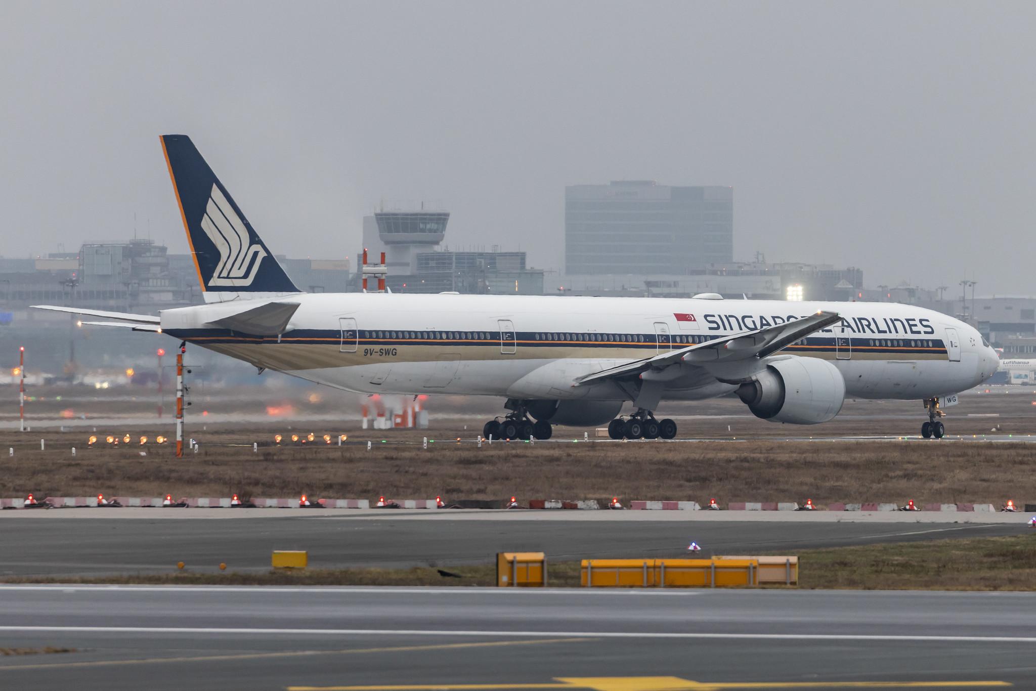 Frankfurt Airport: Singapore Airlines (SQ / SIA) |  Boeing 777-312(ER) B77W | 9V-SWG | MSN 34572
