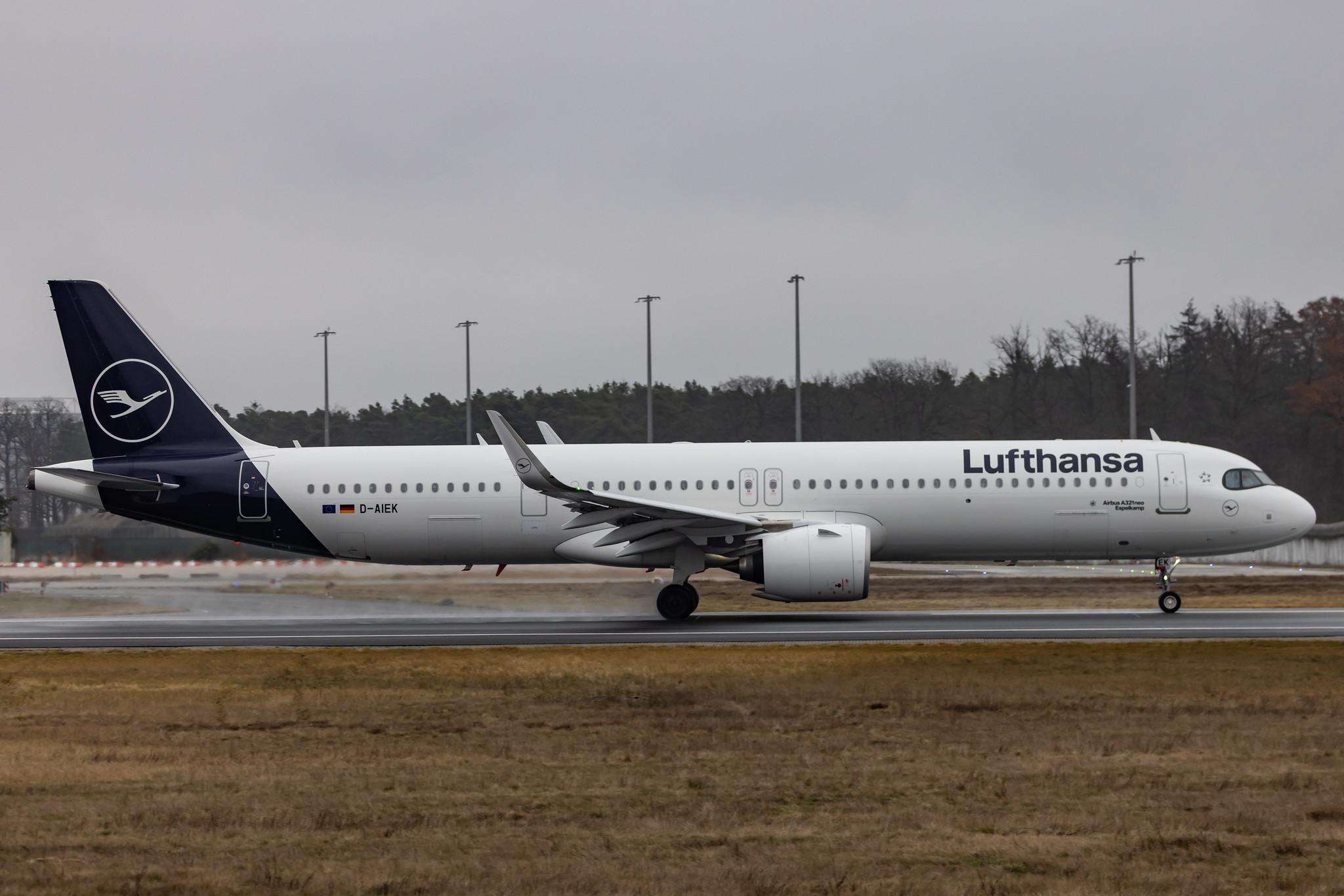 Frankfurt Airport: Lufthansa (LH / DLH) |  Airbus A321-271NX A21N | D-AIEK | MSN 10583