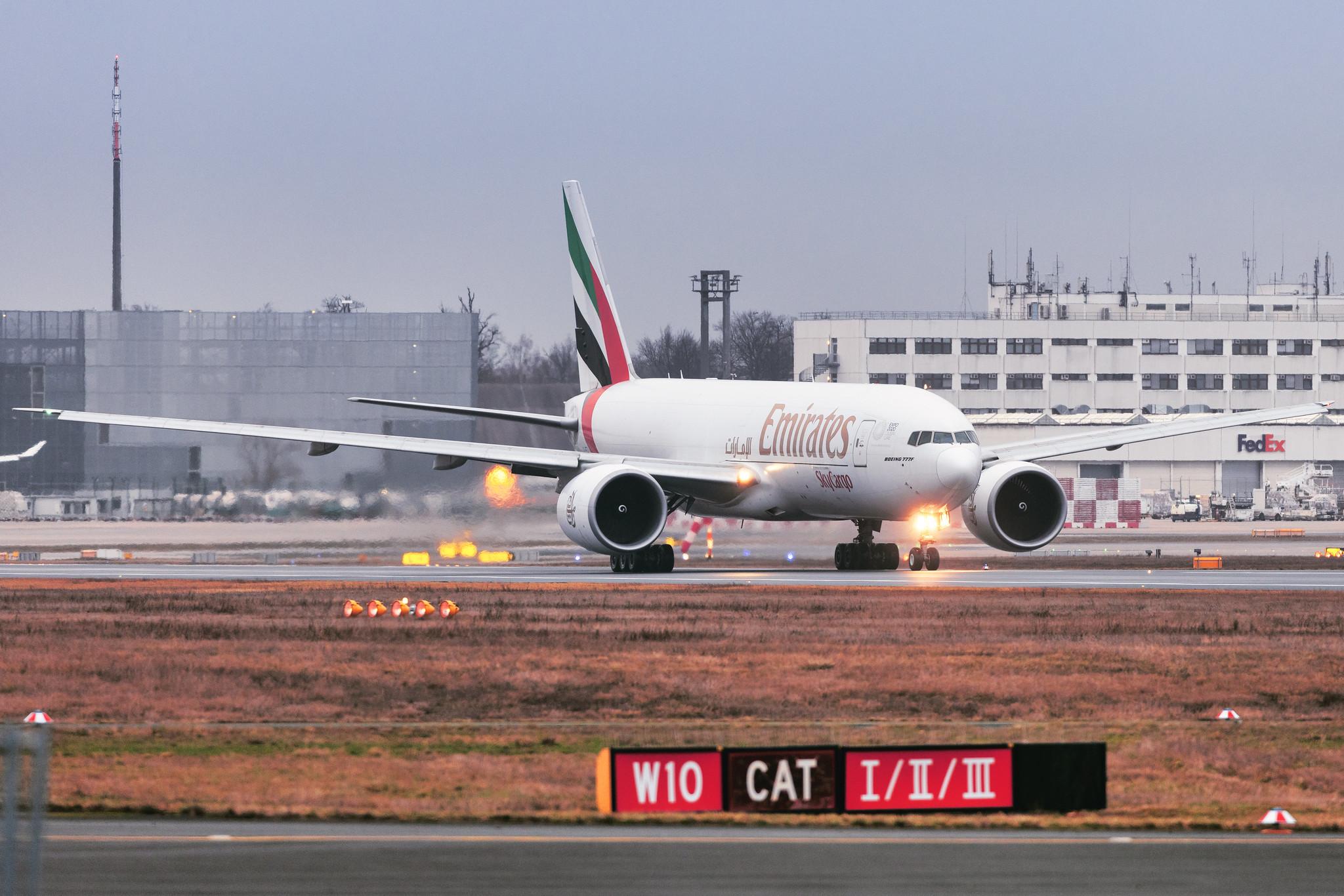 Frankfurt Airport: Emirates SkyCargo (EK / UAE) | Operator: Emirates |  Boeing 777-F1H B77L | A6-EFJ | MSN 35610