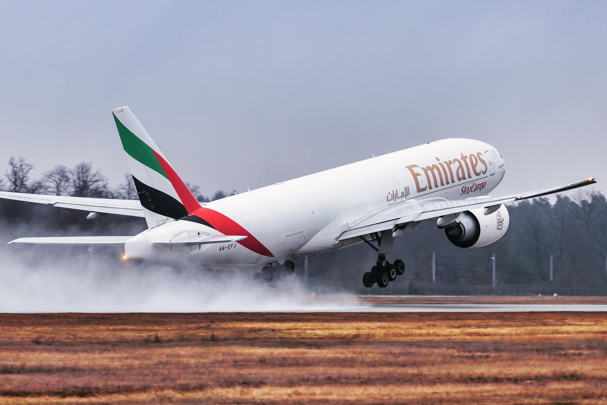 Frankfurt Airport: Emirates SkyCargo (EK / UAE) | Operator: Emirates |  Boeing 777-F1H B77L | A6-EFJ | MSN 35610