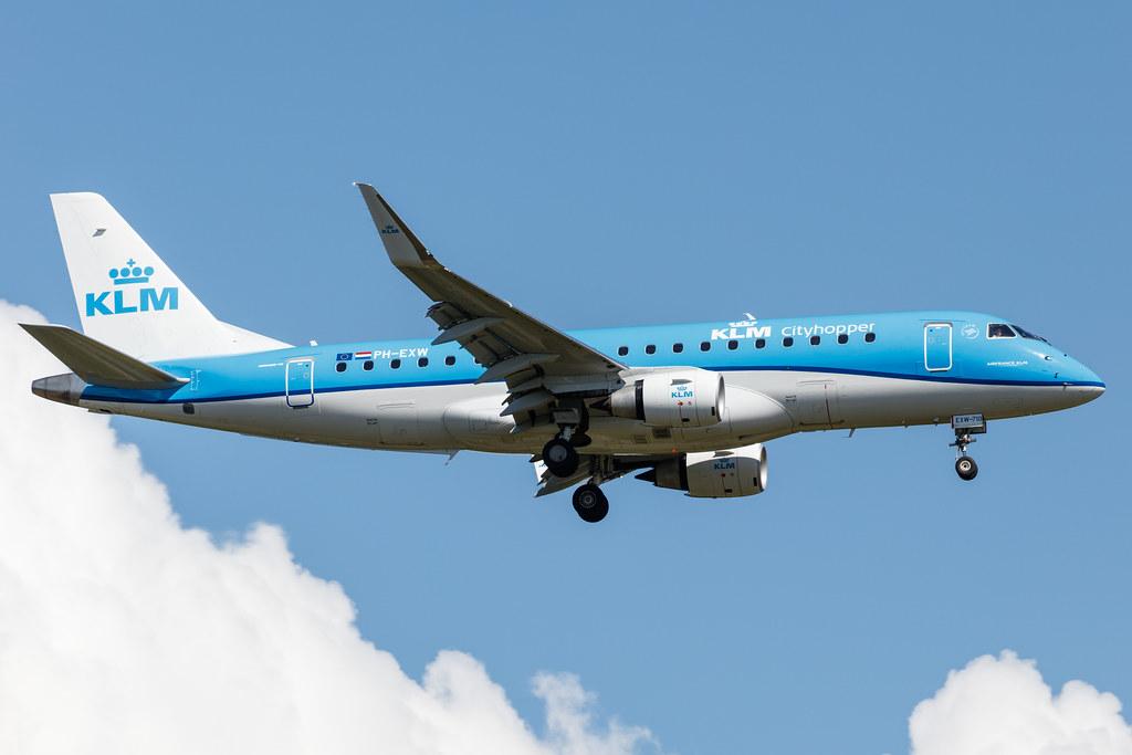 Frankfurt Airport: KLM (KL / KLM) | Operator: KLM Cityhopper |  Embraer E175STD E75L | PH-EXW | MSN 17000710