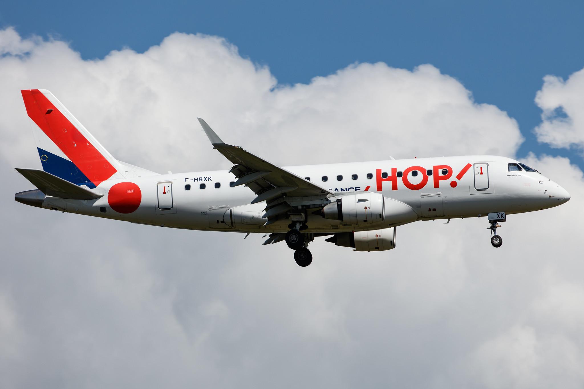 Frankfurt Airport: Air France (AF / AFR) | Operator: Air France Hop |  Embraer E170LR E170 | F-HBXK | MSN 17000008
