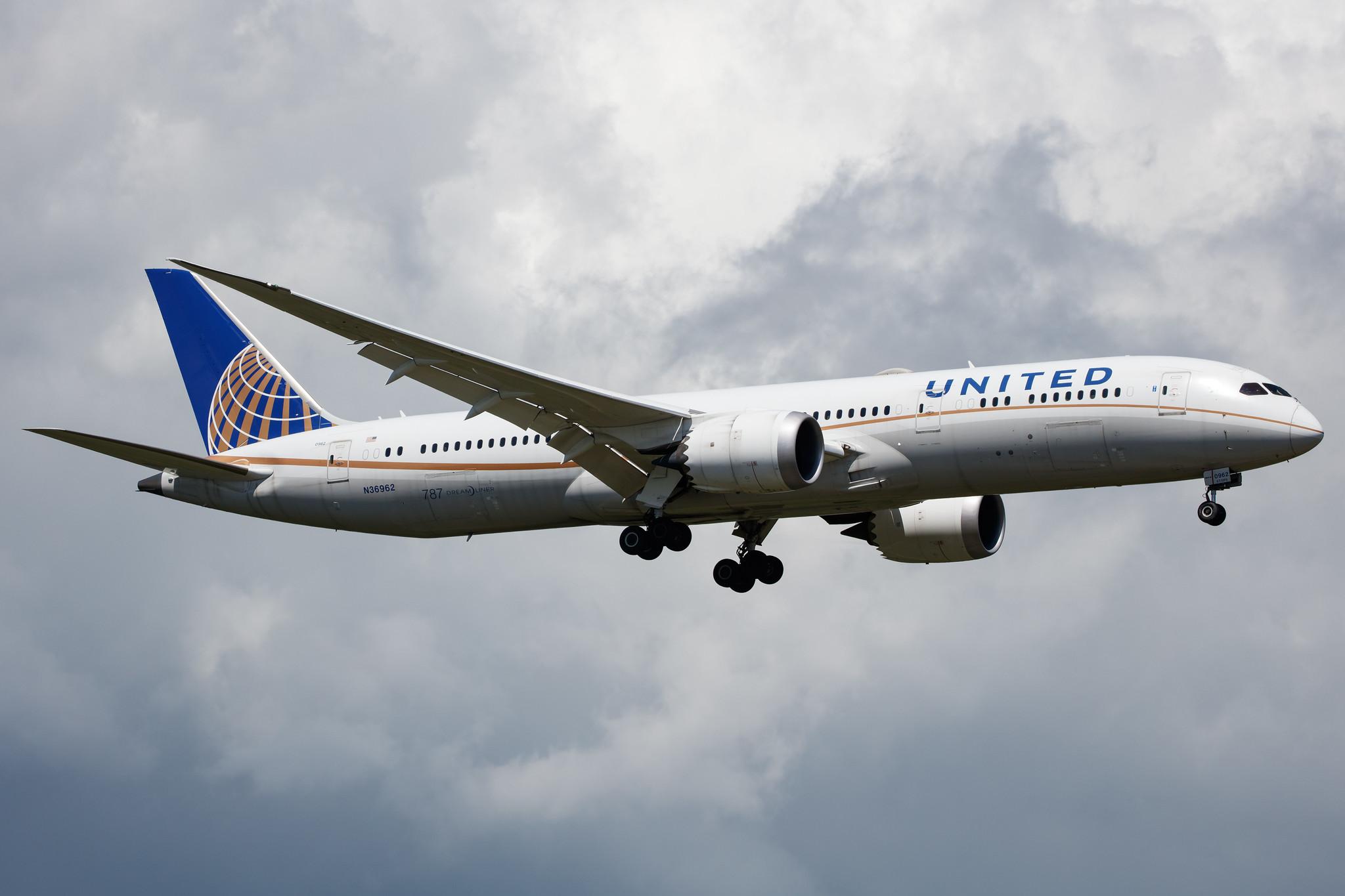 Frankfurt Airport: United Airlines (UA / UAL) |  Boeing 787-9 Dreamliner B789 | N36962 | MSN 35880
