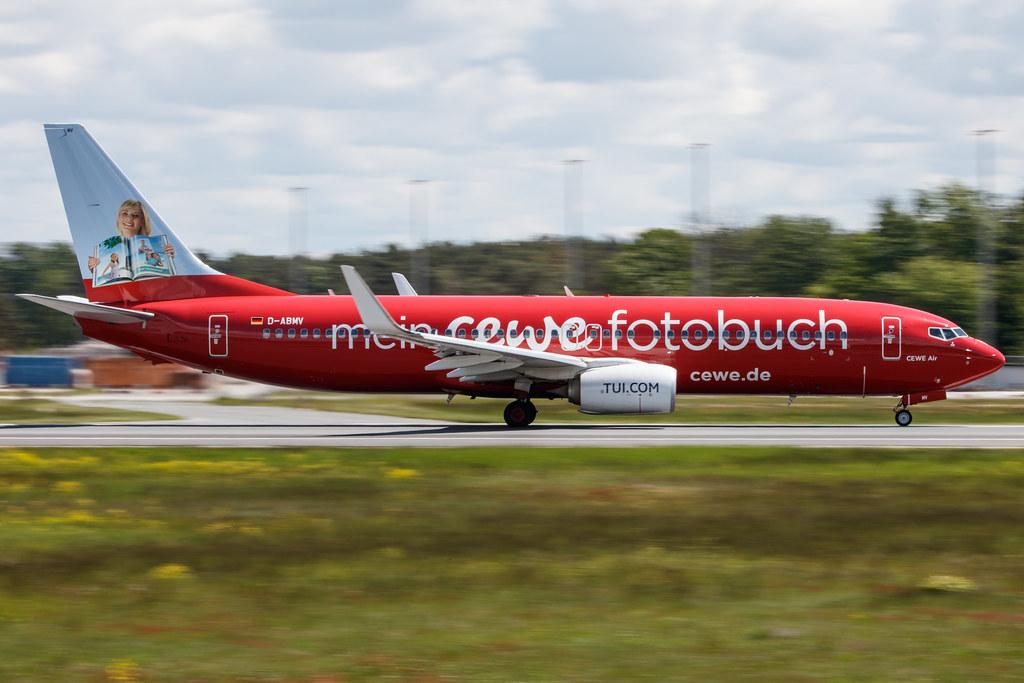 Frankfurt Airport: TUI (X3 / TUI) |  Livery: Cewe Fotobuch Livery | Operator: TUI fly |  Boeing 737-86J B738 | D-ABMV | MSN 37785