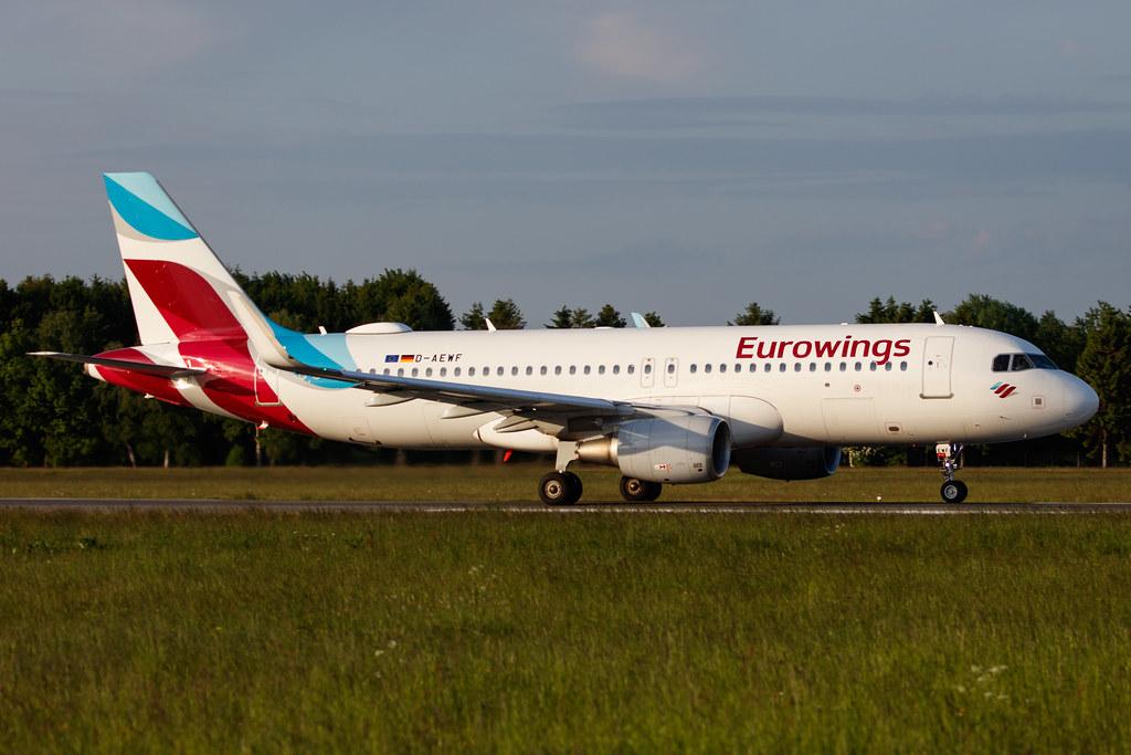 Hamburg Airport: Eurowings (EW / EWG) |  Airbus A320-214 A320 | D-AEWF | MSN 7087