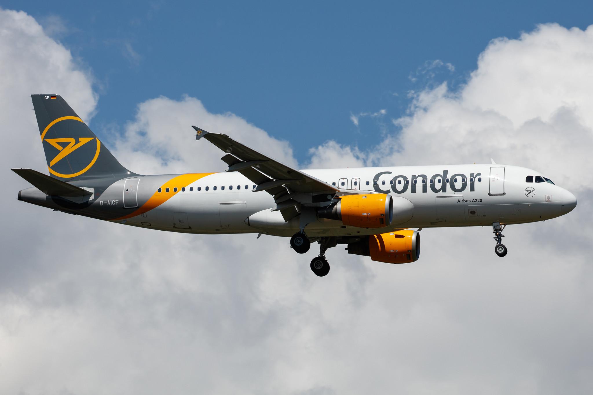Frankfurt Airport: Condor (DE / CFG) |  Airbus A320-212 A320 | D-AICF | MSN 0905