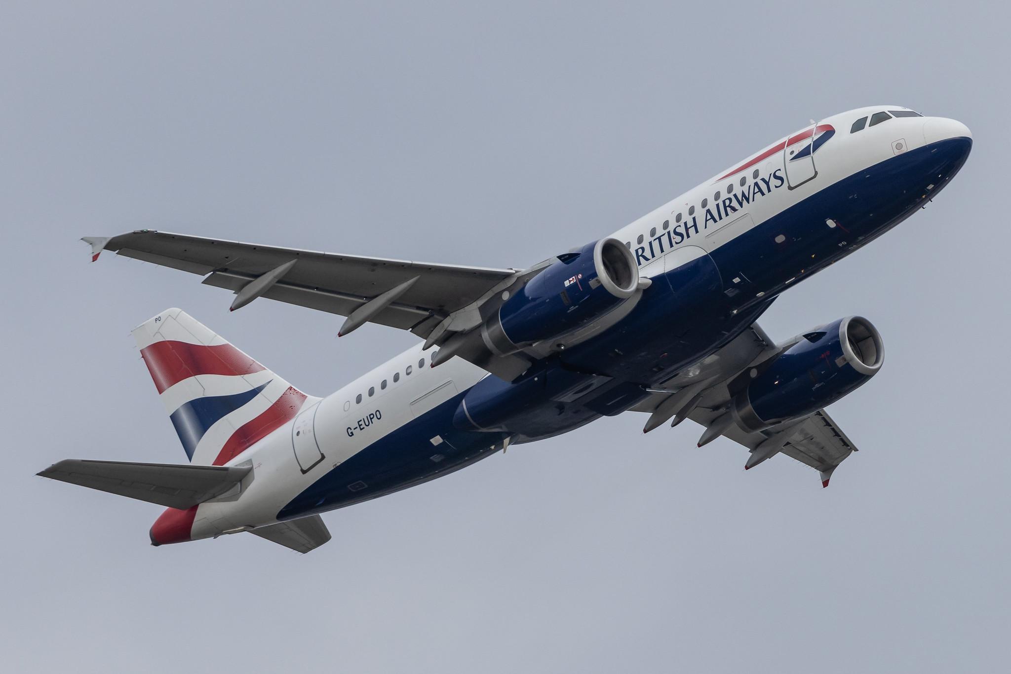 London Heathrow: British Airways (BA / BAW) |  Airbus A319-131 A319 | G-EUPO | MSN 1279