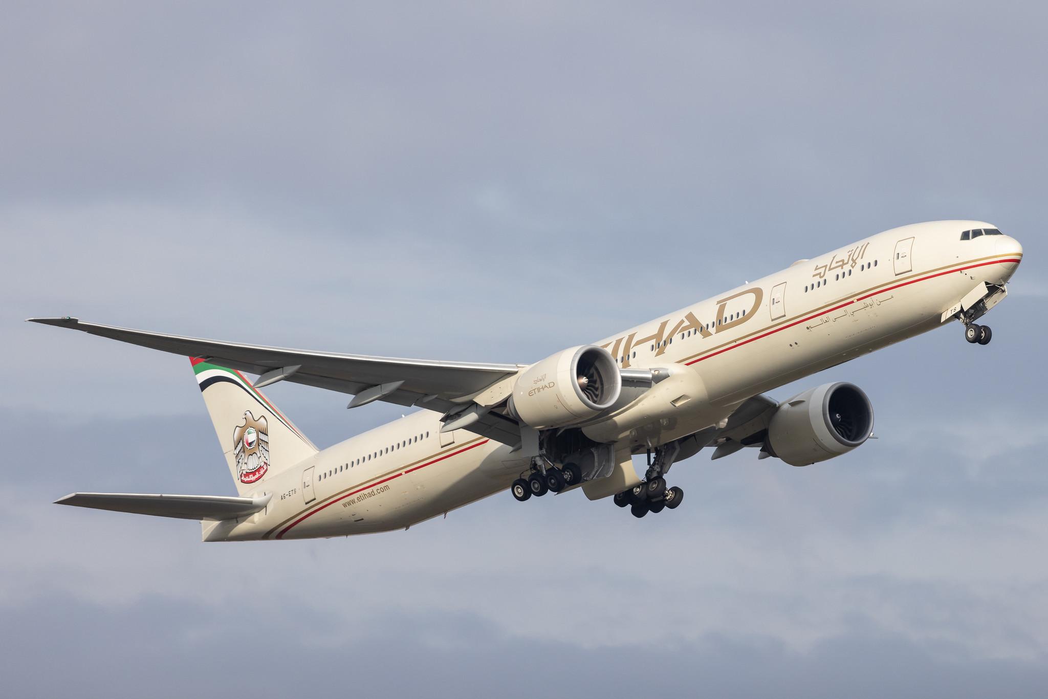 London Heathrow: Etihad Airways (EY / ETD) |  Boeing 777-3FX(ER) B77W | A6-ETS | MSN 44548
