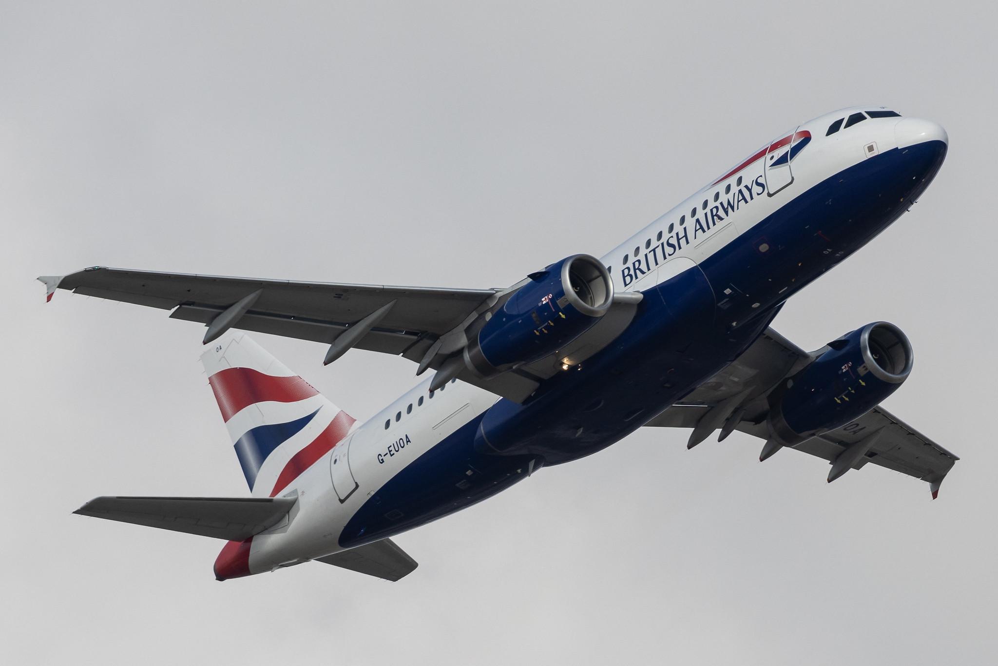 London Heathrow: British Airways (BA / BAW) |  Airbus A319-131 A319 | G-EUOA | MSN 1513