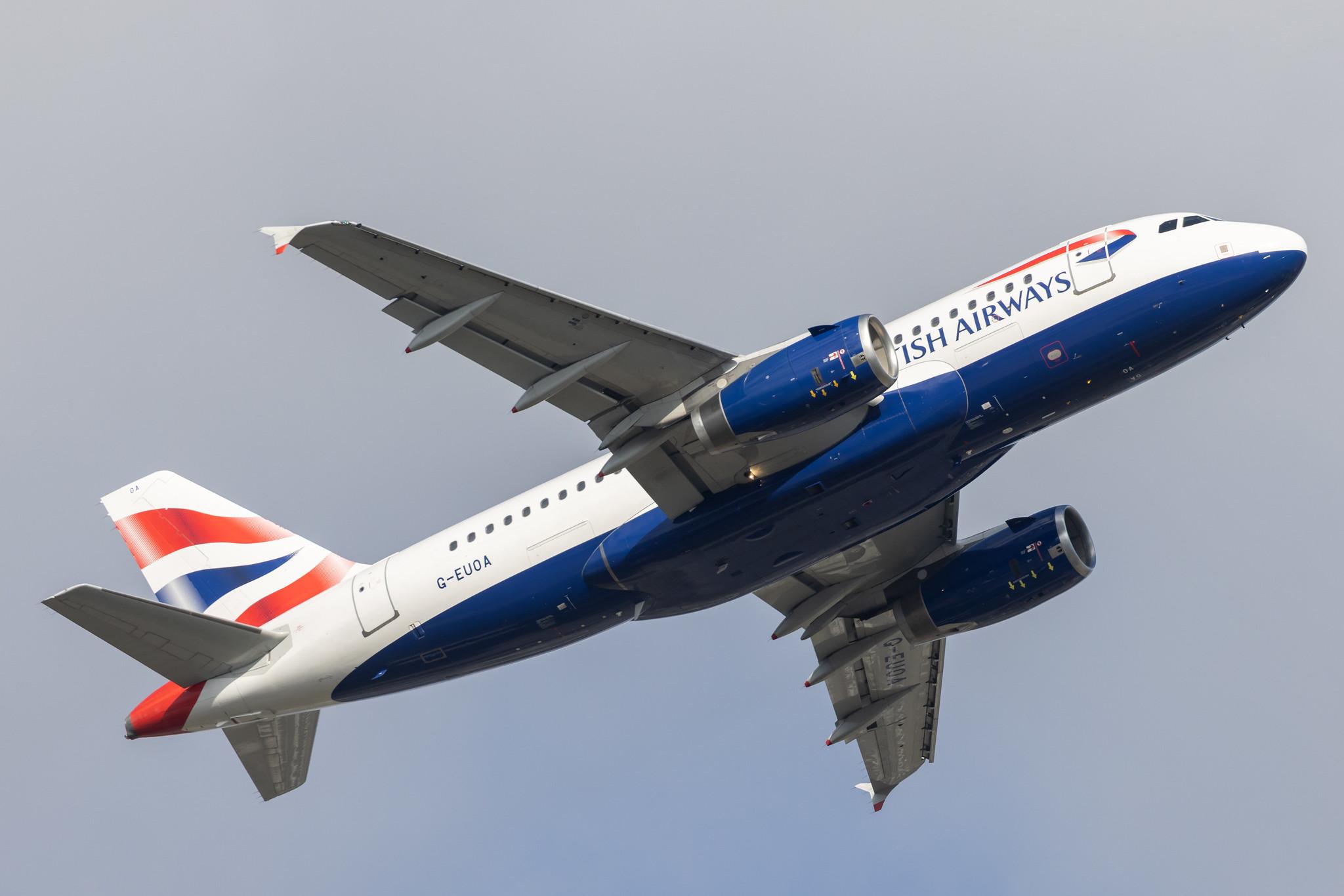London Heathrow: British Airways (BA / BAW) |  Airbus A319-131 A319 | G-EUOA | MSN 1513