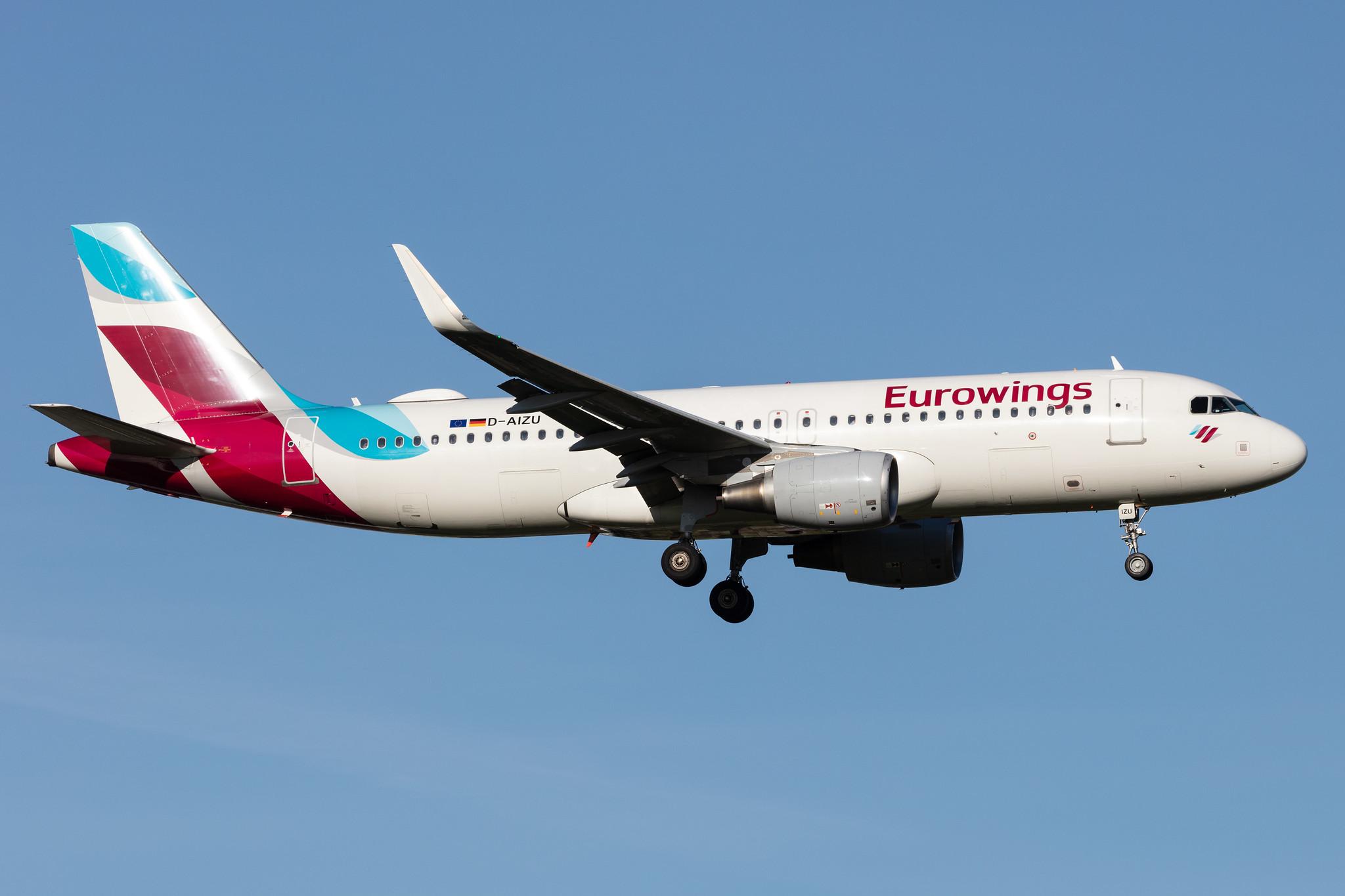 Hamburg Airport: Eurowings (EW / EWG) |  Airbus A320-214 A320 | D-AIZU | MSN 5635
