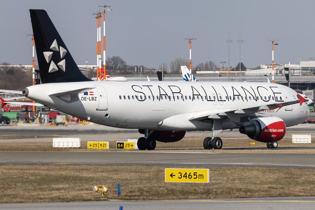 Hamburg Airport: Austrian Airlines (OS / AUA) |  Livery: Star Alliance Livery |  Airbus A320-214 A320 | OE-LBZ | MSN 5181