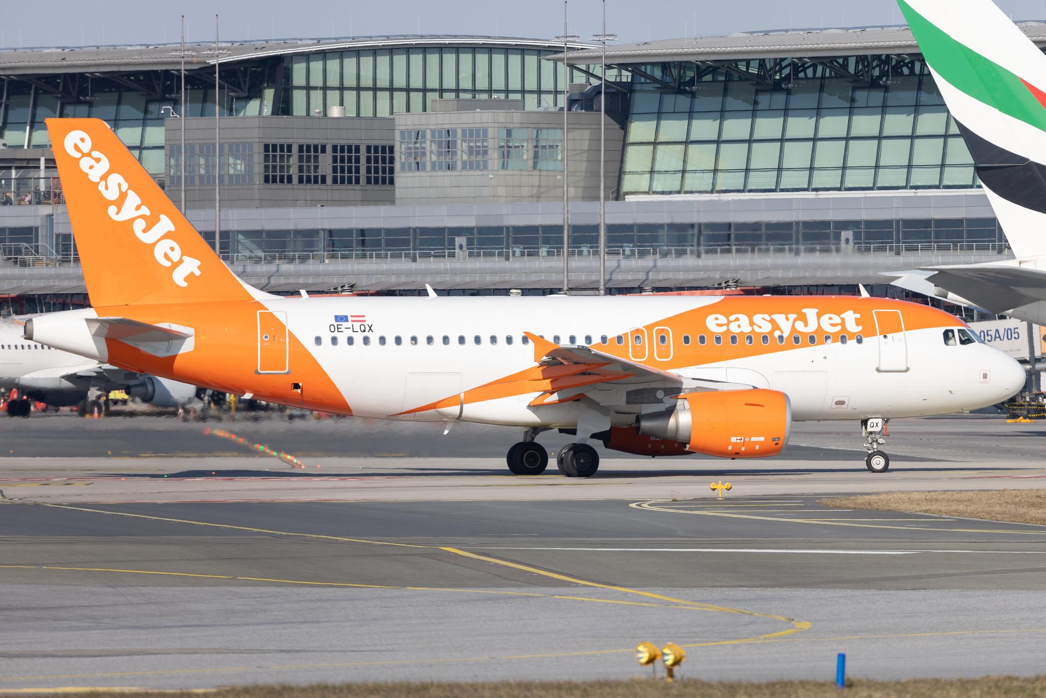 Hamburg Airport: easyJet (U2 / EZY) | Operator: easyJet Europe |  Airbus A319-111 A319 | OE-LQX | MSN 3634