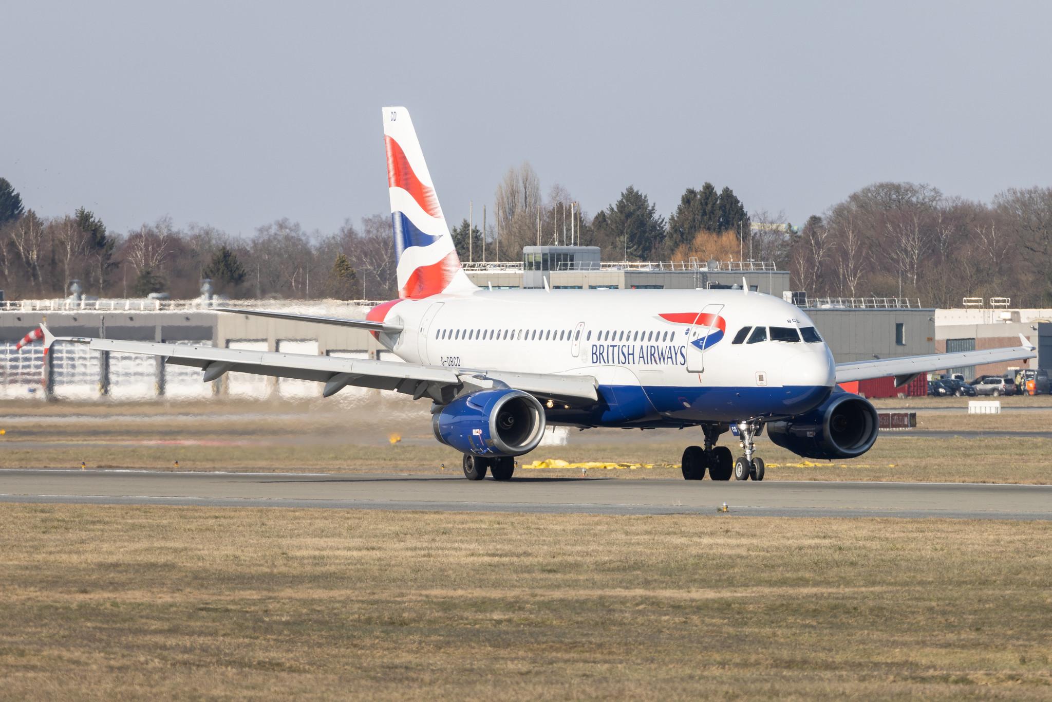 Hamburg Airport: British Airways (BA / BAW) |  Airbus A319-131 A319 | G-DBCD | MSN 2389